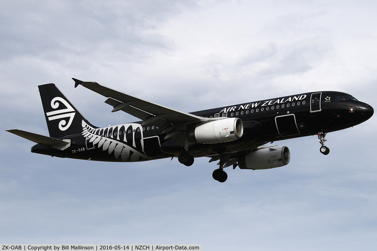 ZK-OAB, 2010 Airbus A320-232 C/N 4553, NZ525 from AKL