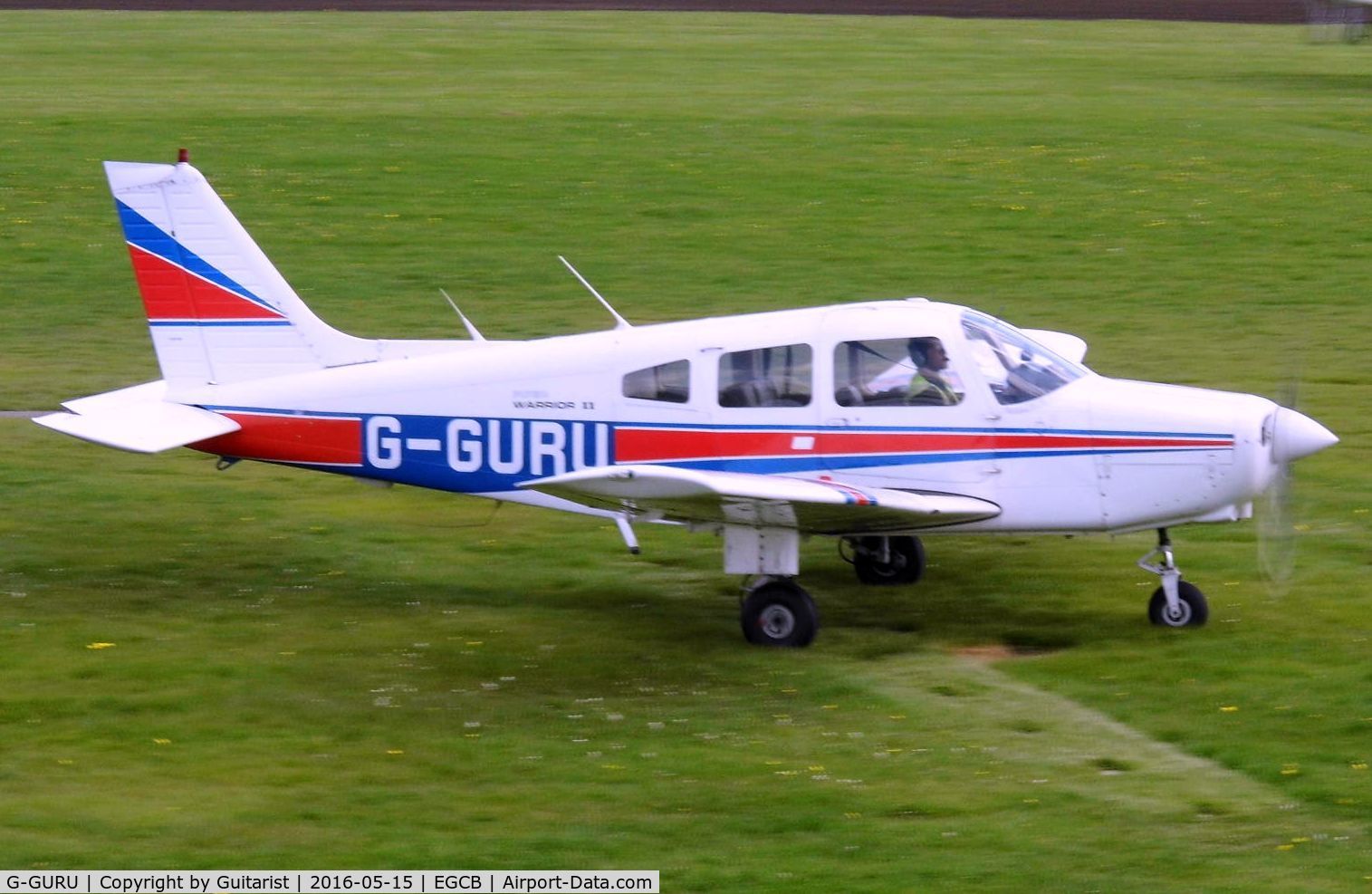 G-GURU, 1983 Piper PA-28-161 Cherokee Warrior II C/N 28-8316018, City Airport Manchester