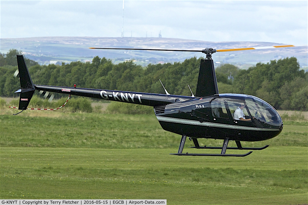 G-KNYT, 2000 Robinson R44 Astro C/N 0723, At City Airport , Manchester , UK