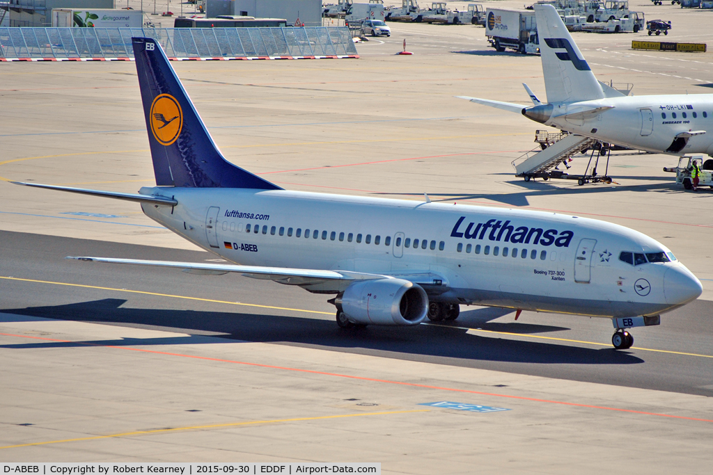 D-ABEB, 1991 Boeing 737-330 C/N 25148, Taxiing out for departure