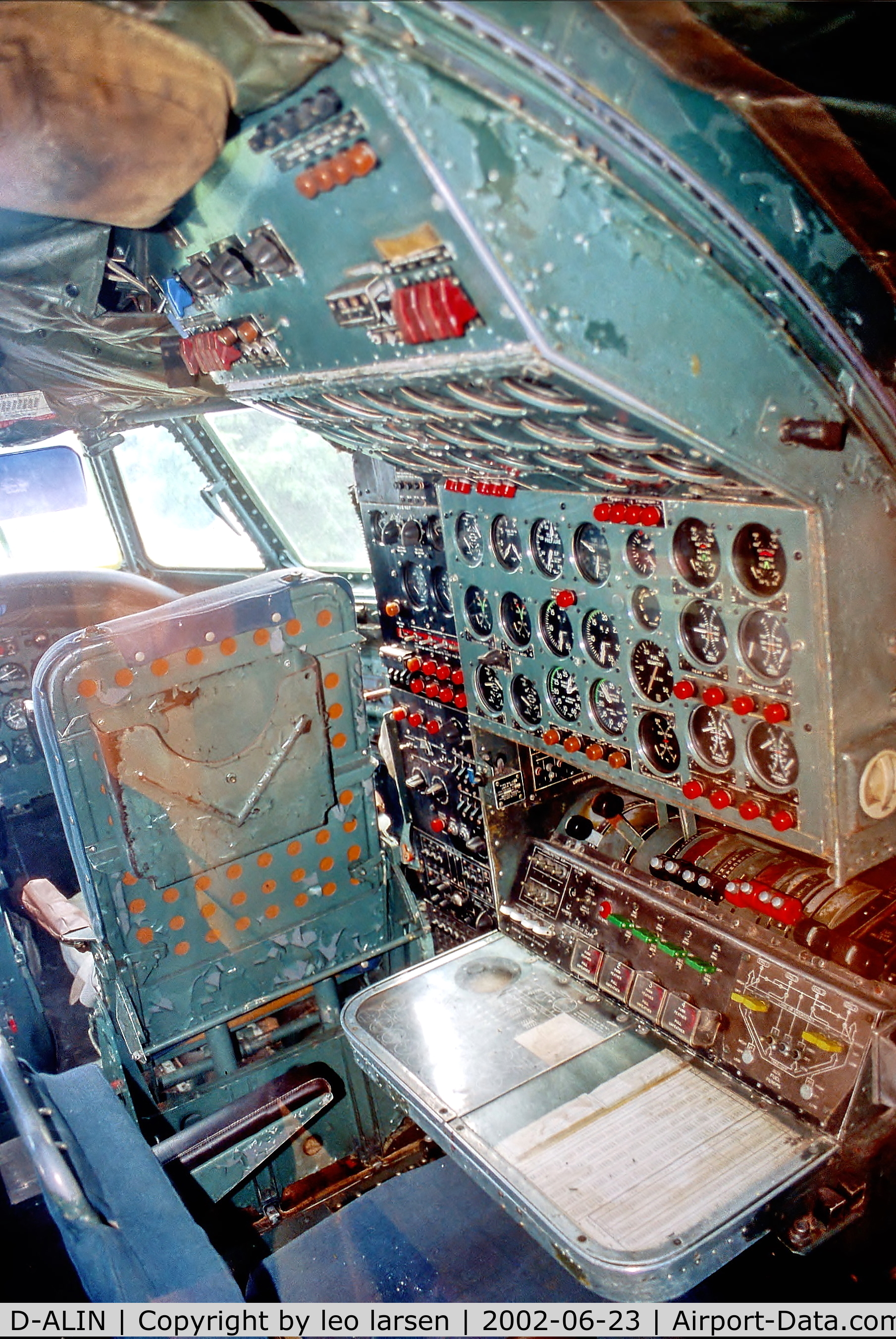 D-ALIN, 1955 Lockheed L-1049G Super Constellation C/N 4604, Hermeskeil Museum 23.6.02.F/E station in L-1049G