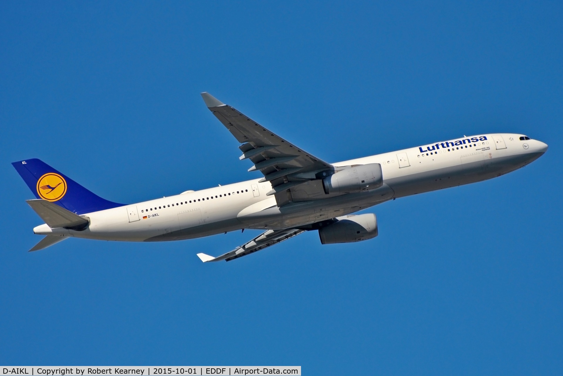 D-AIKL, 2008 Airbus A330-343X C/N 905, Climbing out of EDDF