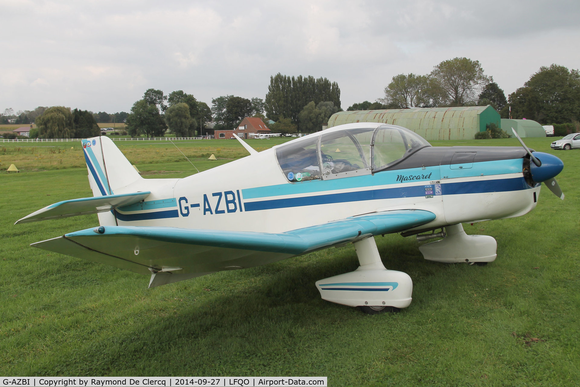 G-AZBI, 1964 SAN Jodel D-150 Mascaret C/N 43, Fly in at Lille-Marcq.