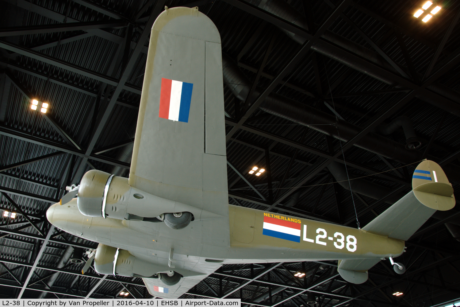 L2-38, 1941 Lockheed 12A Electra Junior C/N 1306, Lockheed 12-26 Electra Junior in ML-KNIL (Dutch East Indies Army Aviation) colours preserved in the National Military Museum at Soesterberg, the Netherlands
