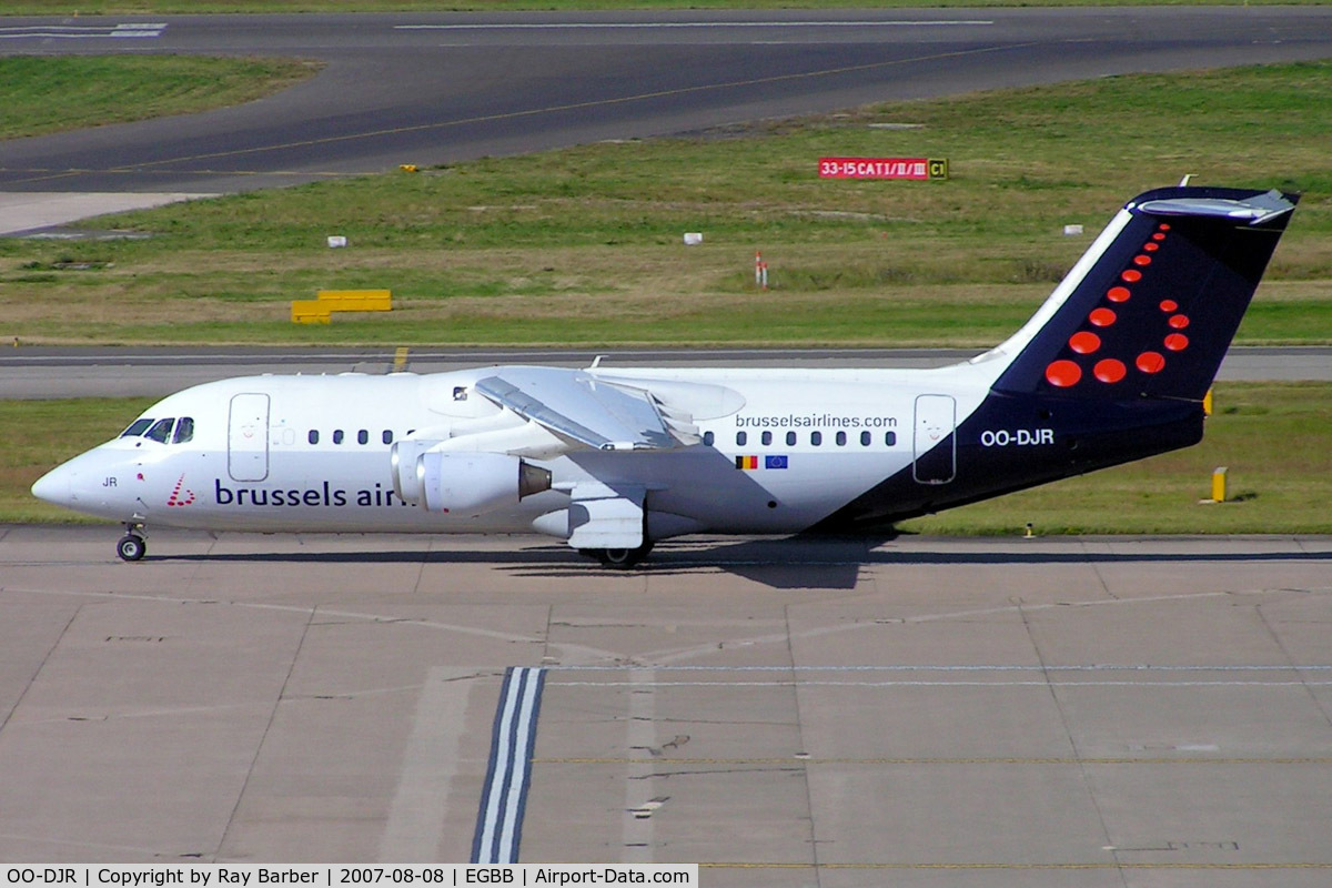 OO-DJR, 1996 British Aerospace Avro 146-RJ85 C/N E.2290, BAe 146-RJ85 [E2290] (Brussels Airlines) Birmingham Int'l~G 08/08/2007