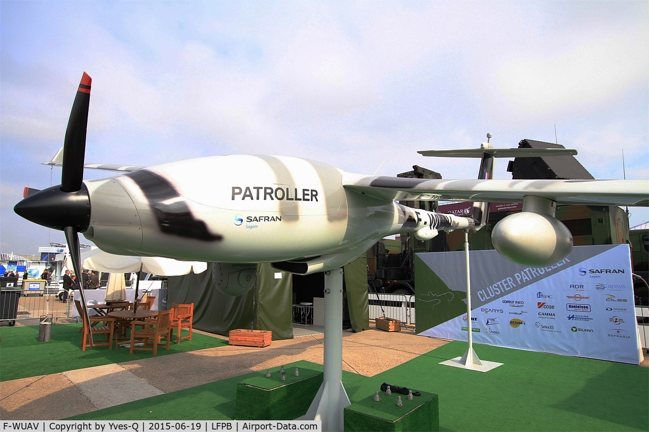 F-WUAV, 2009 Sagem S15 UAV Patroller V1 C/N 005, Sagem S15 UAV Patroller V1, Displayed at Paris-Le Bourget airport (LFPB-LBG) Air show 2015