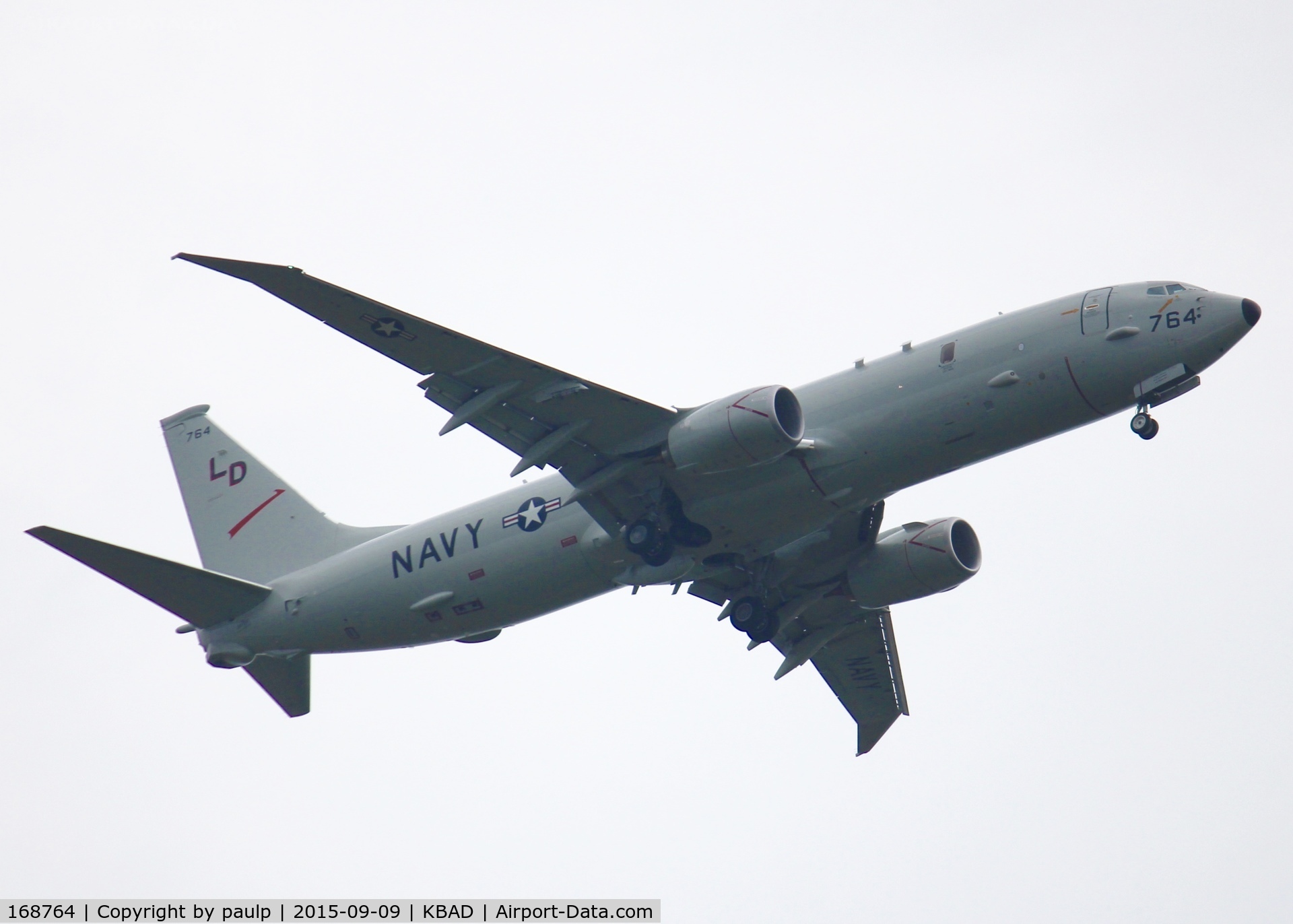 168764, 2014 Boeing P-8A Poseidon C/N 42260, At Barksdale Air Force Base.