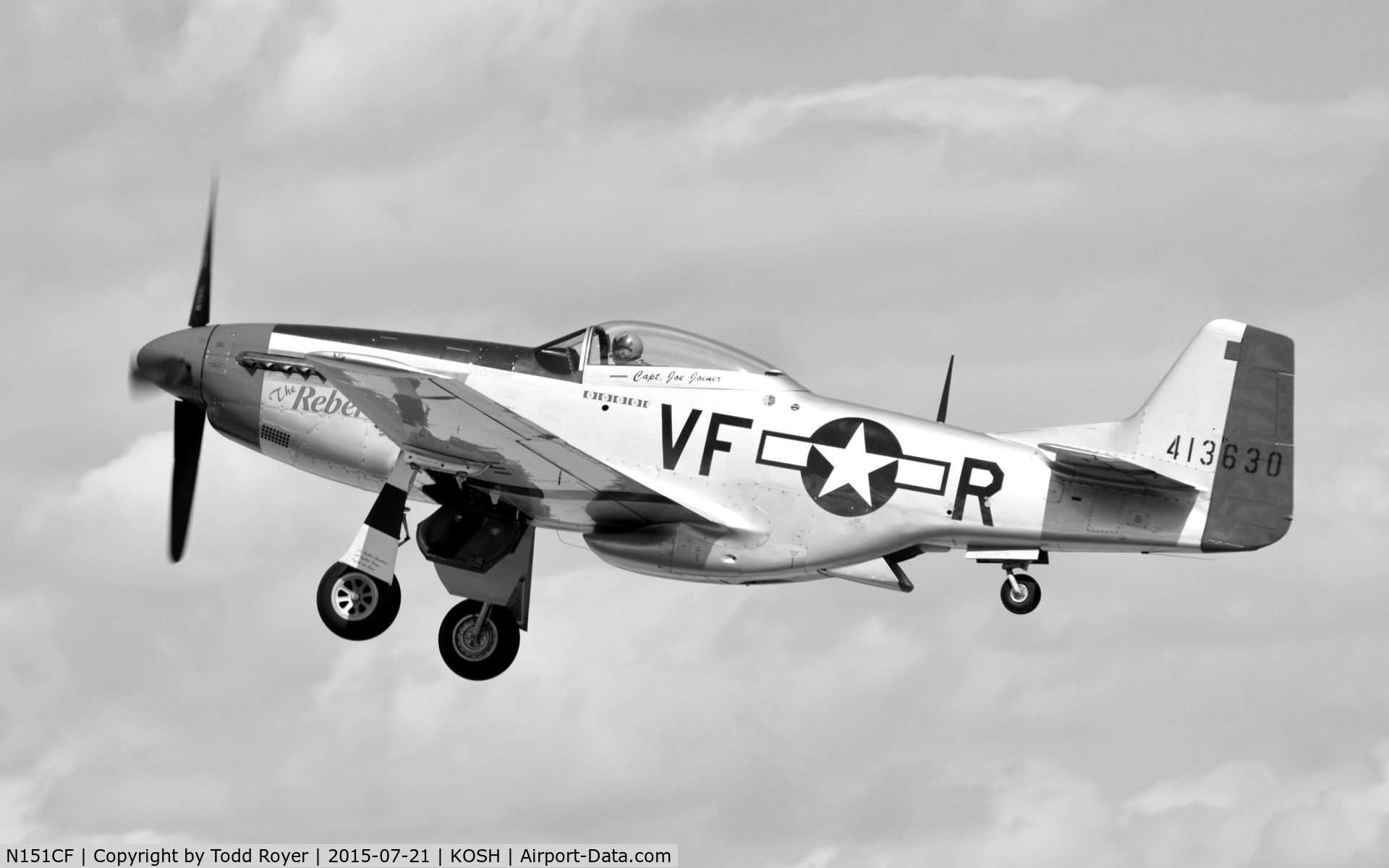 N151CF, 1944 North American P-51D Mustang C/N 44-84933N, Airventure 2015