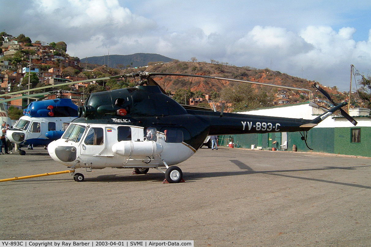 YV-893C, 1978 Mil Mi-2 Hoplite C/N 535745098, Mil Mi-2 Hoplite [535745098] (Helica) Caracas-Simon Bolivar Int'l~YV 01/04/2003