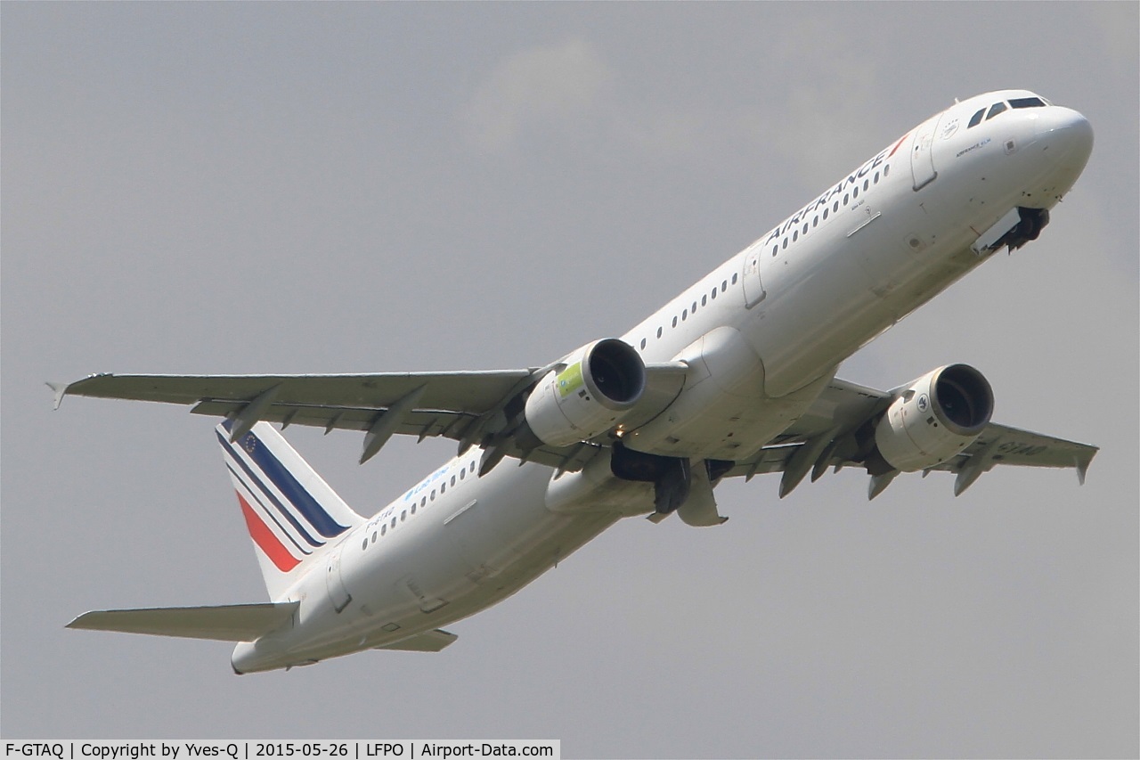 F-GTAQ, 2008 Airbus A321-211 C/N 3399, Airbus A321-211, Take off rwy 08, Paris-Orly airport (LFPO-ORY)