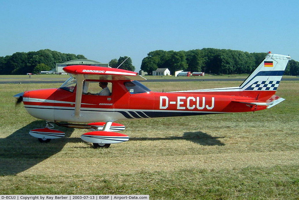 D-ECUJ, 1973 Reims FRA150L Aerobat Aerobat C/N FA1500184, R/Cessna FRA.150L Aerobat [0184] Kemble~G 13/07/2003