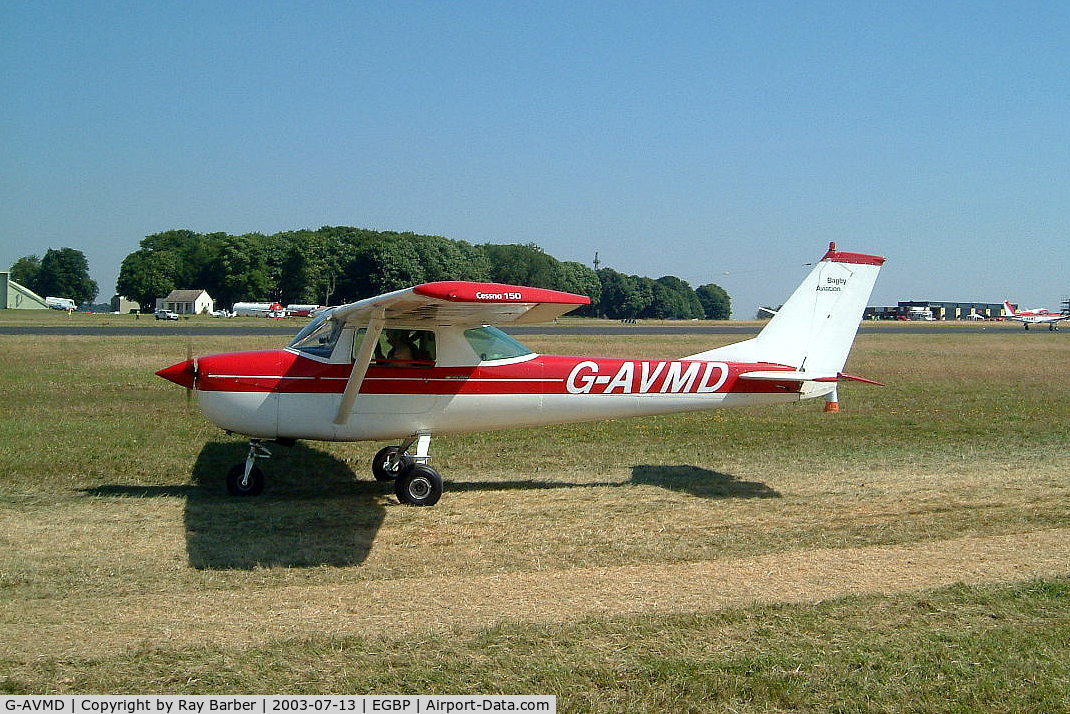 G-AVMD, 1966 Cessna 150G C/N 150-65504, Cessna 150G [150-65504] Kemble~G 13/07/2003