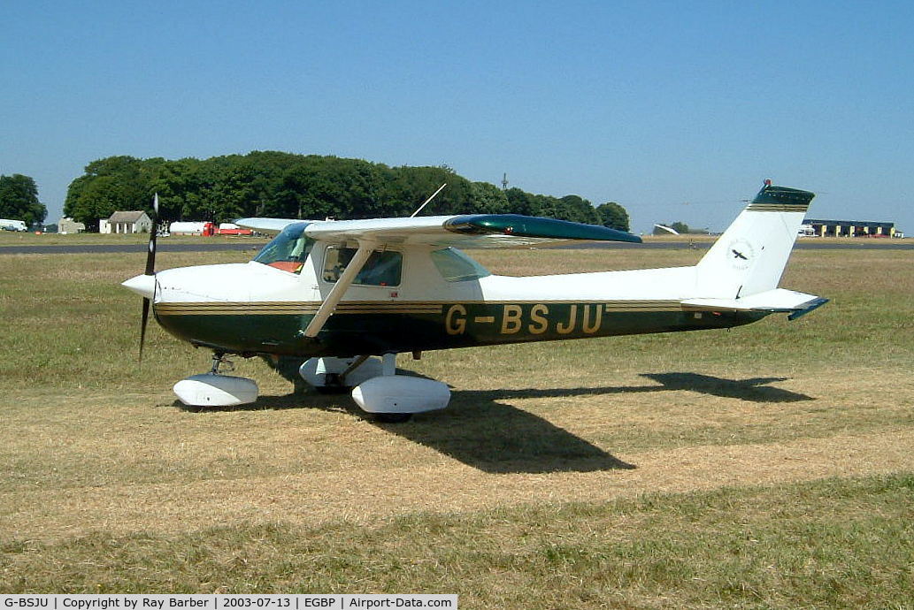 G-BSJU, 1974 Cessna 150M C/N 150-76430, Cessna 150M [150-76430] Kemble~G 13/07/2003