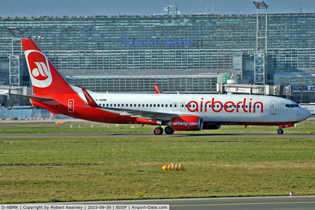 D-ABMK, 2012 Boeing 737-86J C/N 37772, Taxiing in after arrival