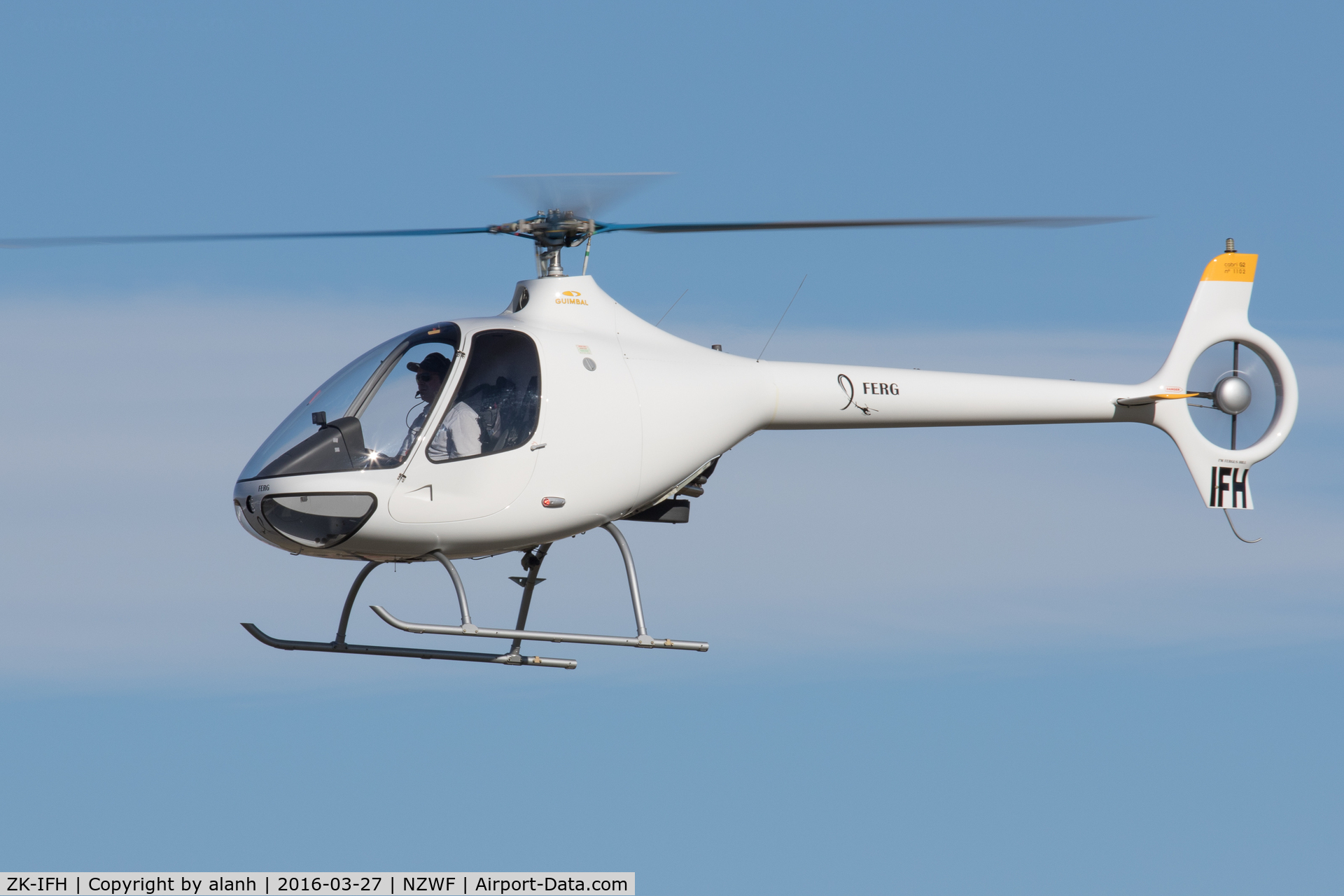ZK-IFH, Guimbal Cabri G2 C/N 1102, Taking part in a parade of helicopters at Wings Over Wanaka