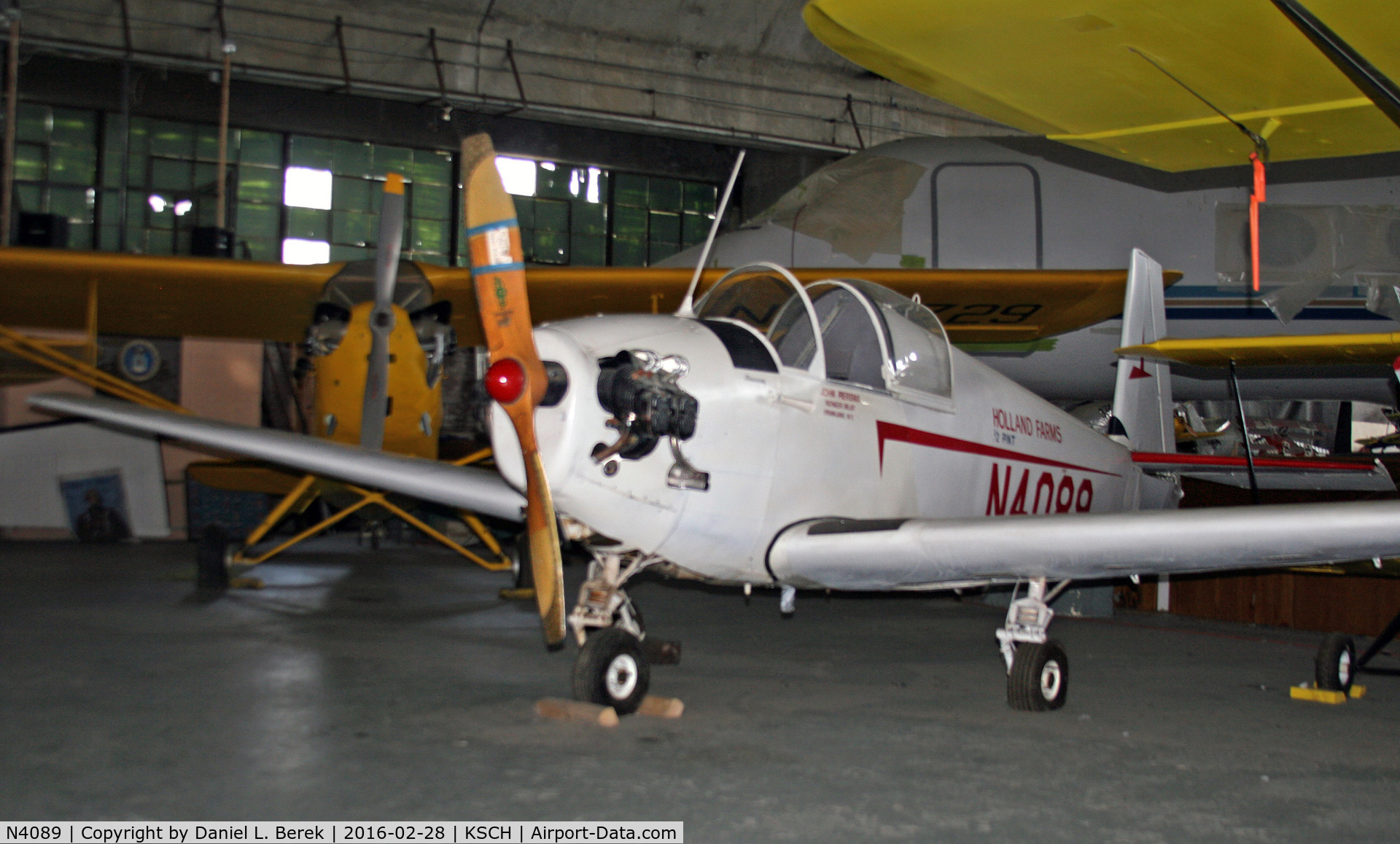 N4089, 1952 Mooney M-18LA C/N 128, Caught this charming little Mooney Mite in the big hangar at the Empire State Aerosciences Museum.