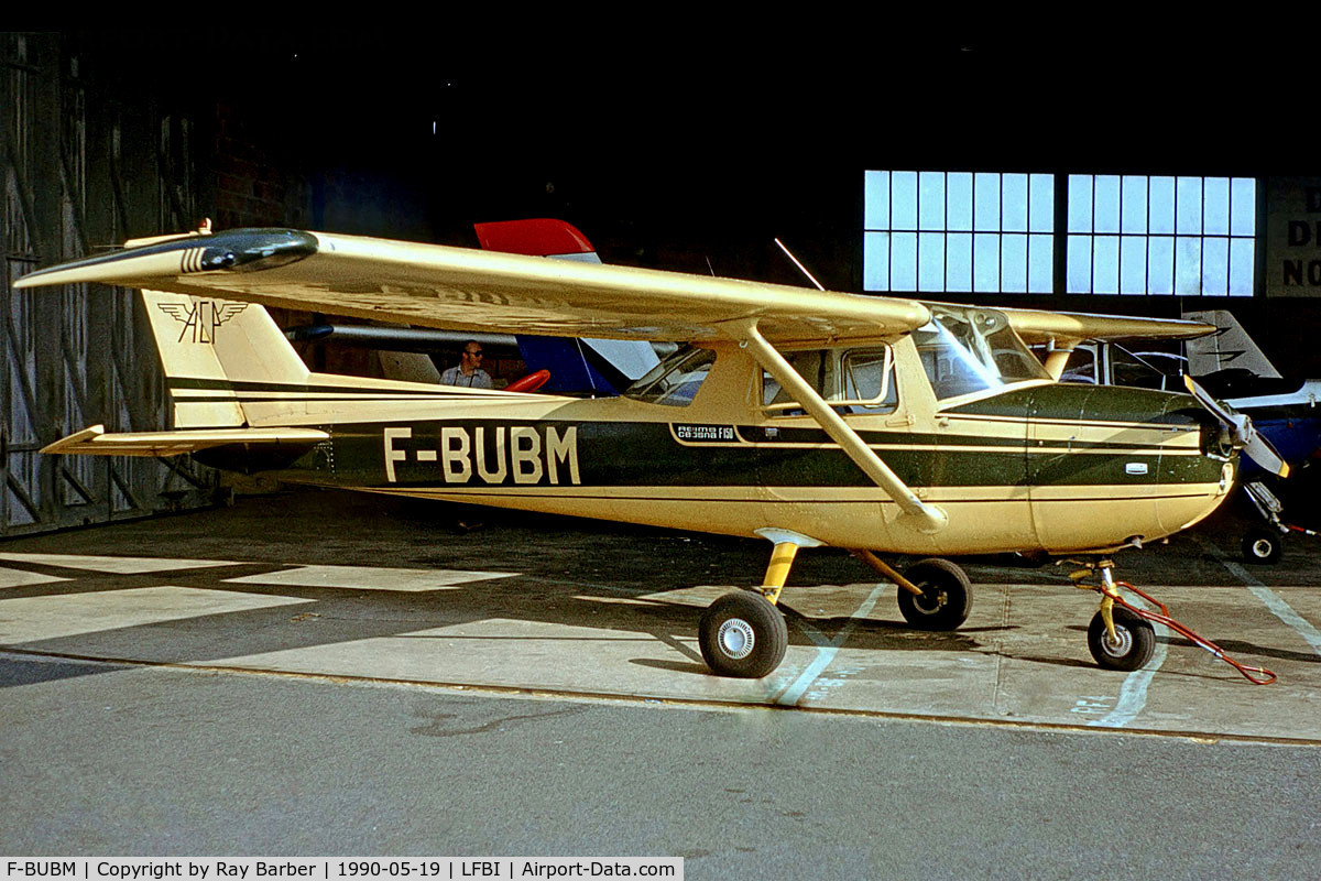F-BUBM, Reims F150L C/N 0849, R/Cessna F.150L [0849] Poitiers~F 19/05/1990. From a slide.
