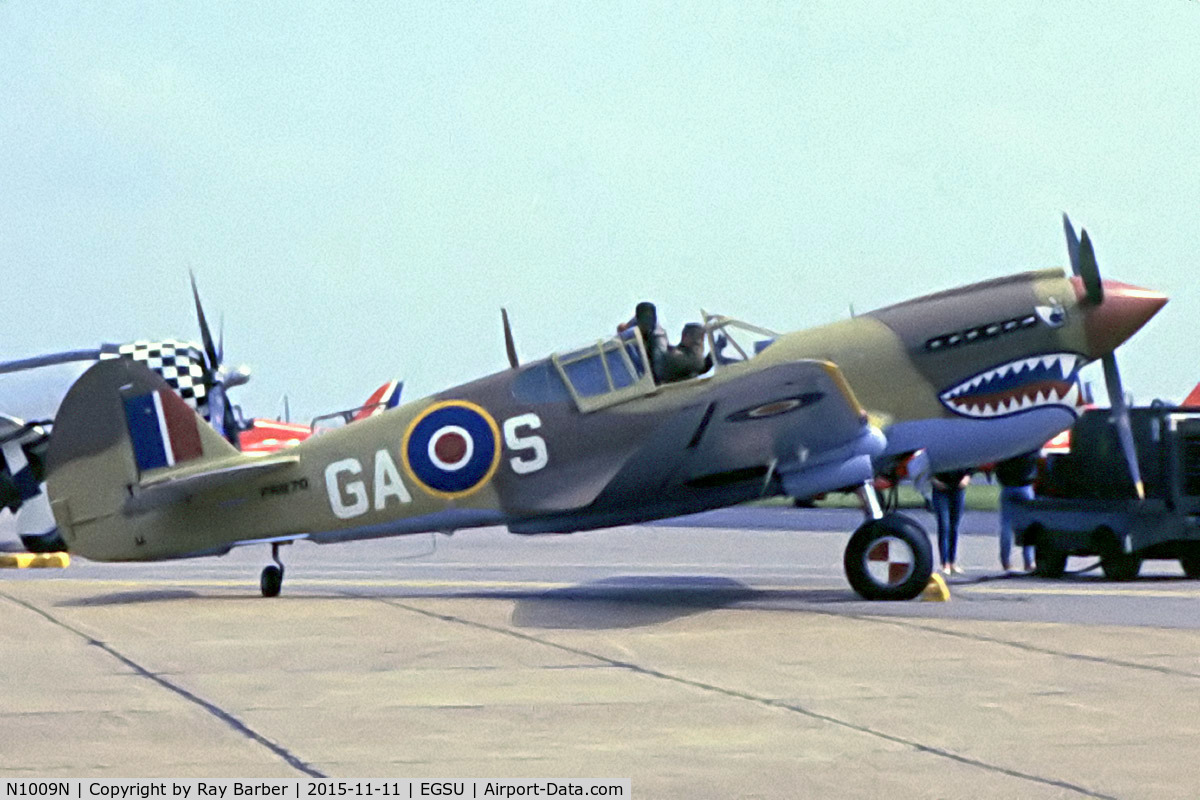 N1009N, 1943 Curtiss P-40M Warhawk C/N 27490, Curtiss P-40M Warhawk [27490] Duxford~G (Date Unknown) From a slide.