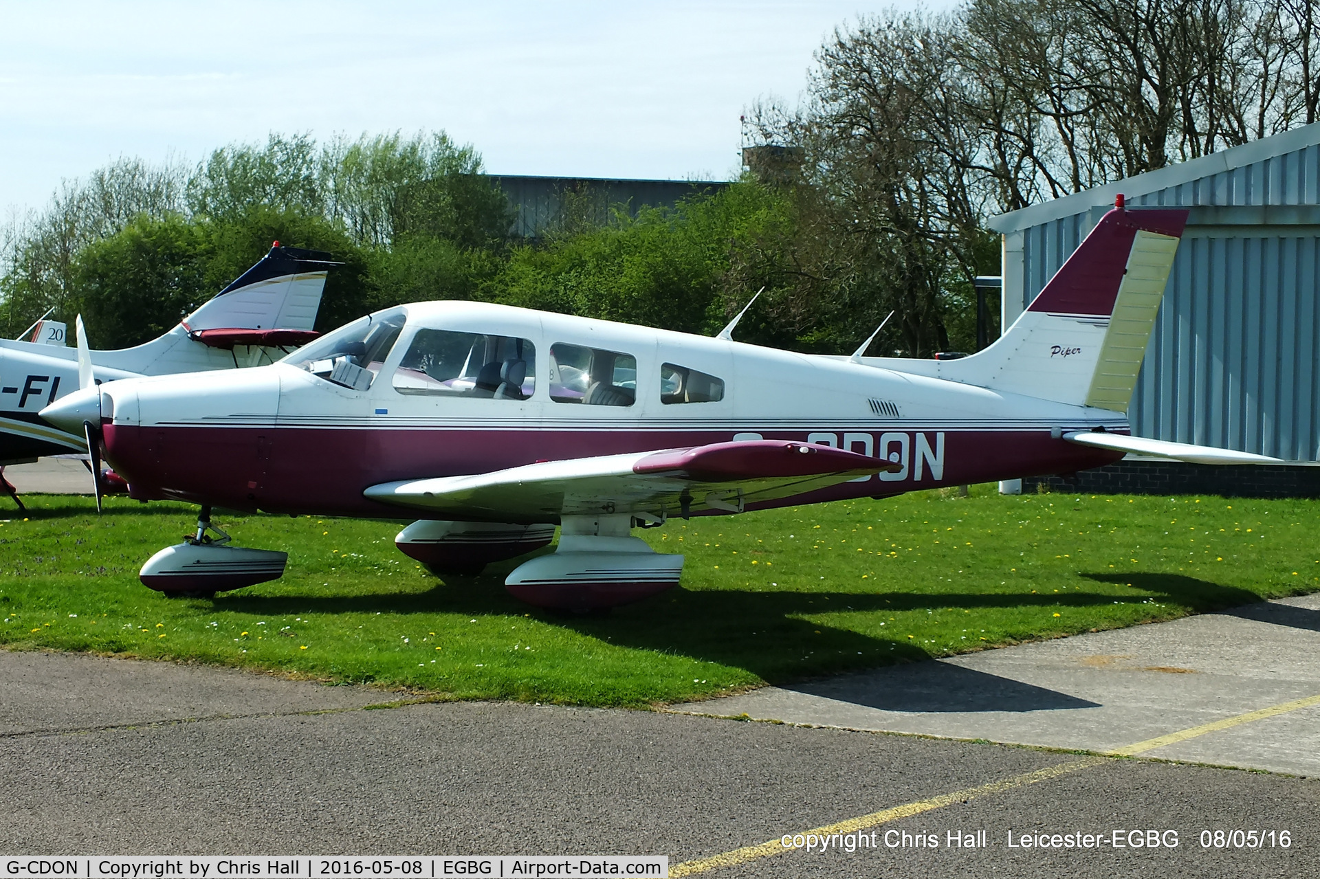 G-CDON, 1982 Piper PA-28-161 Cherokee Warrior II C/N 28-8216185, at Leicester