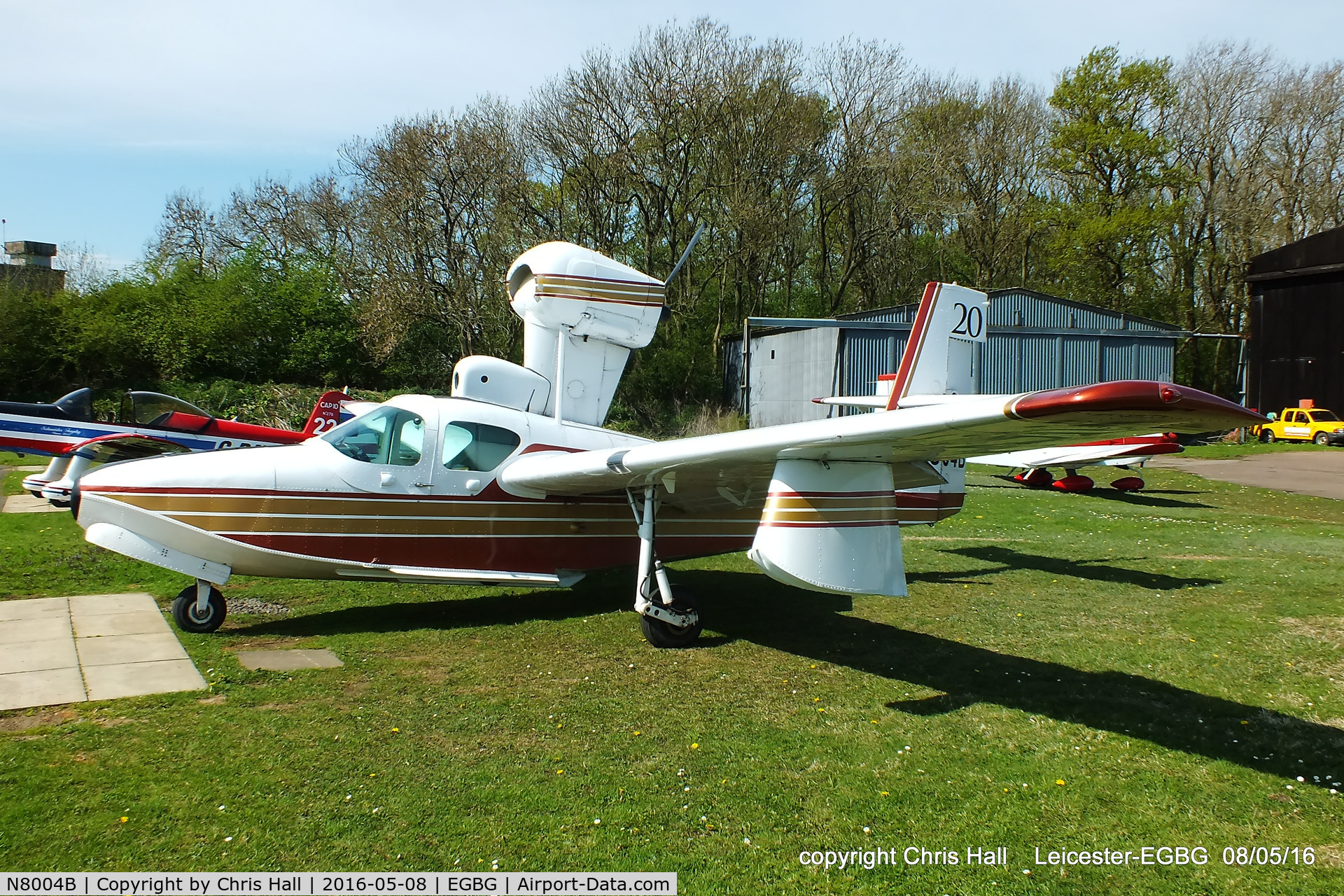 N8004B, 1980 Consolidated Aeronautics Inc. Lake LA-4-200 C/N 1022, Royal Aero Club air race at Leicester