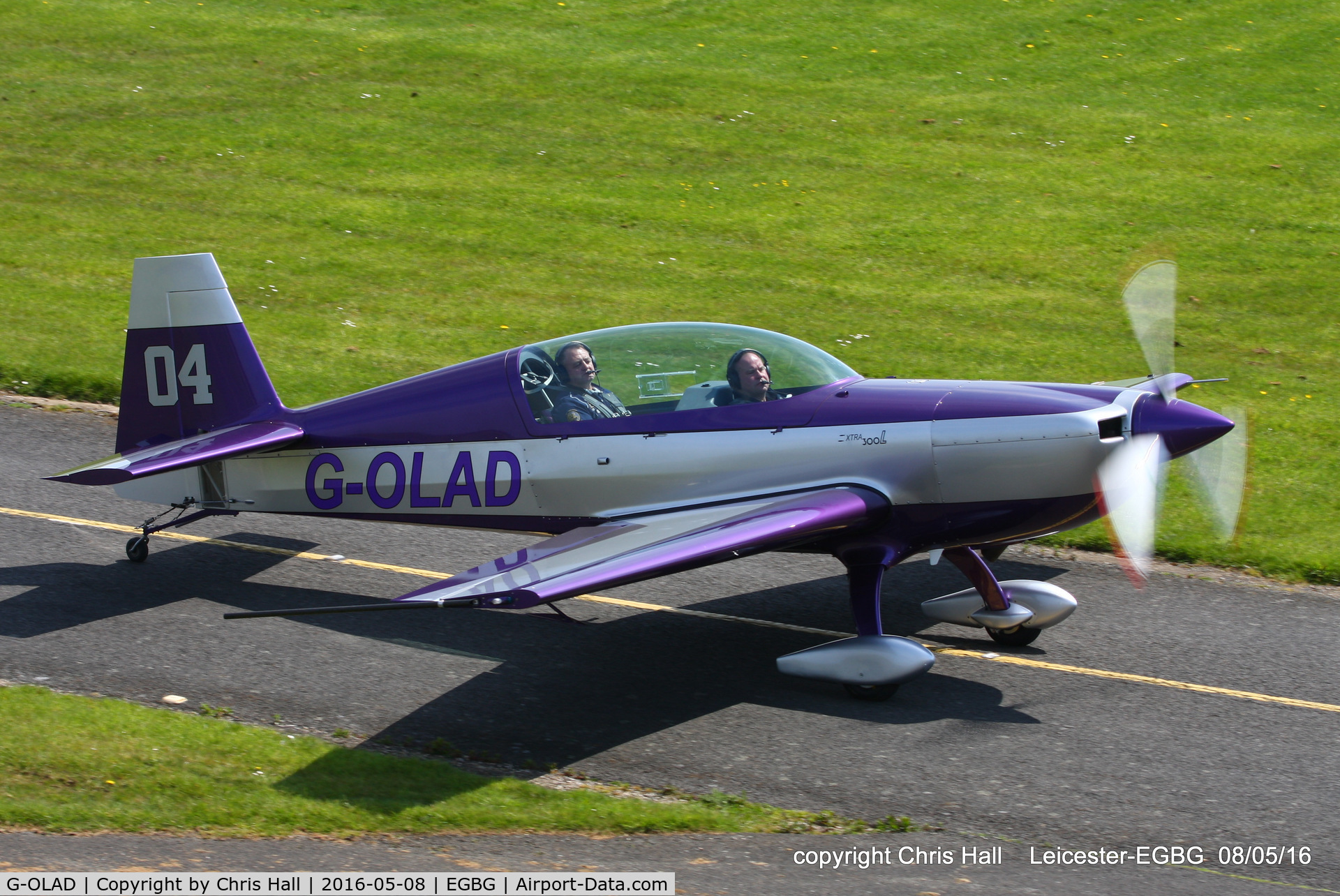 G-OLAD, 2007 Extra EA-300L C/N 1270, Royal Aero Club air race at Leicester