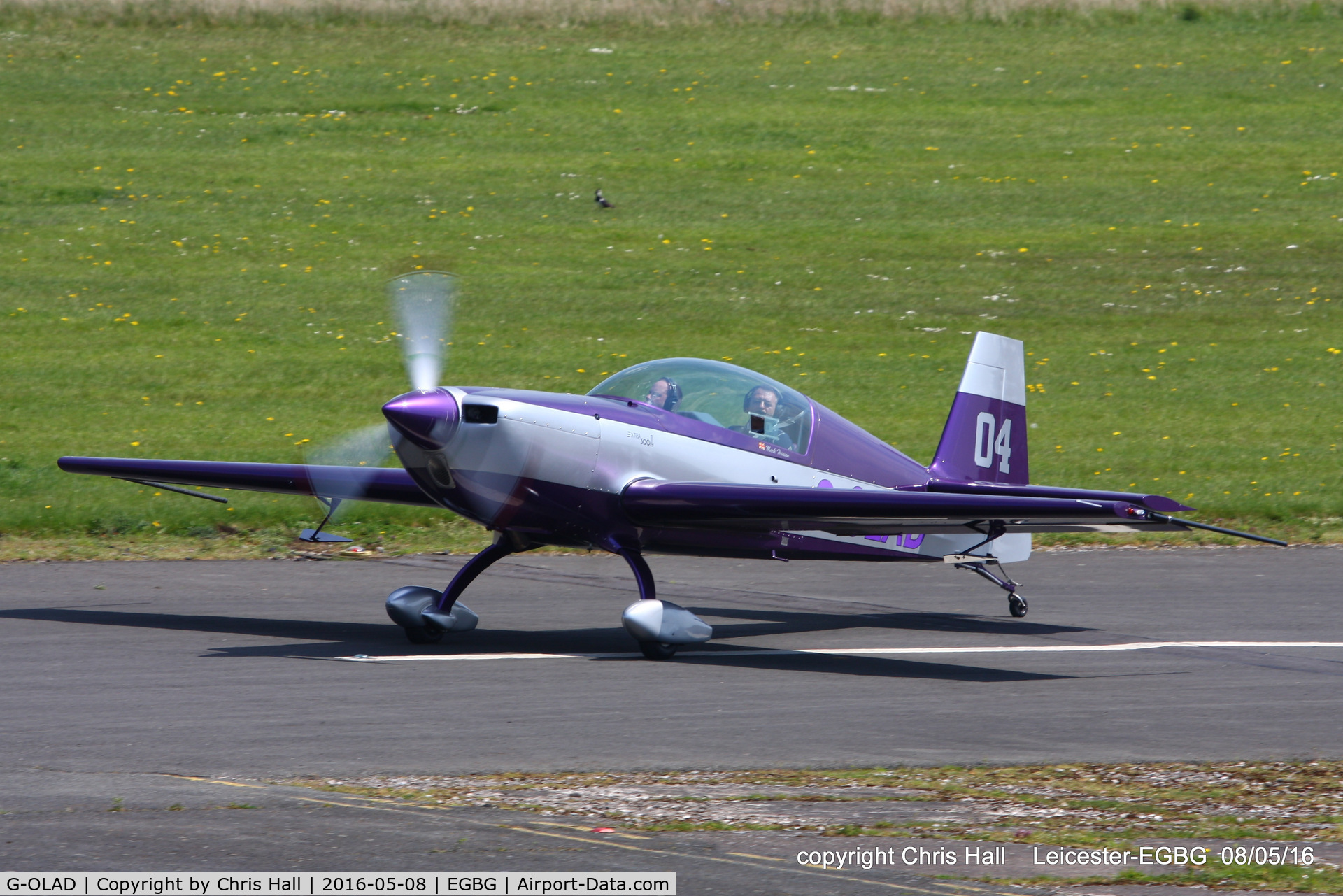 G-OLAD, 2007 Extra EA-300L C/N 1270, Royal Aero Club air race at Leicester