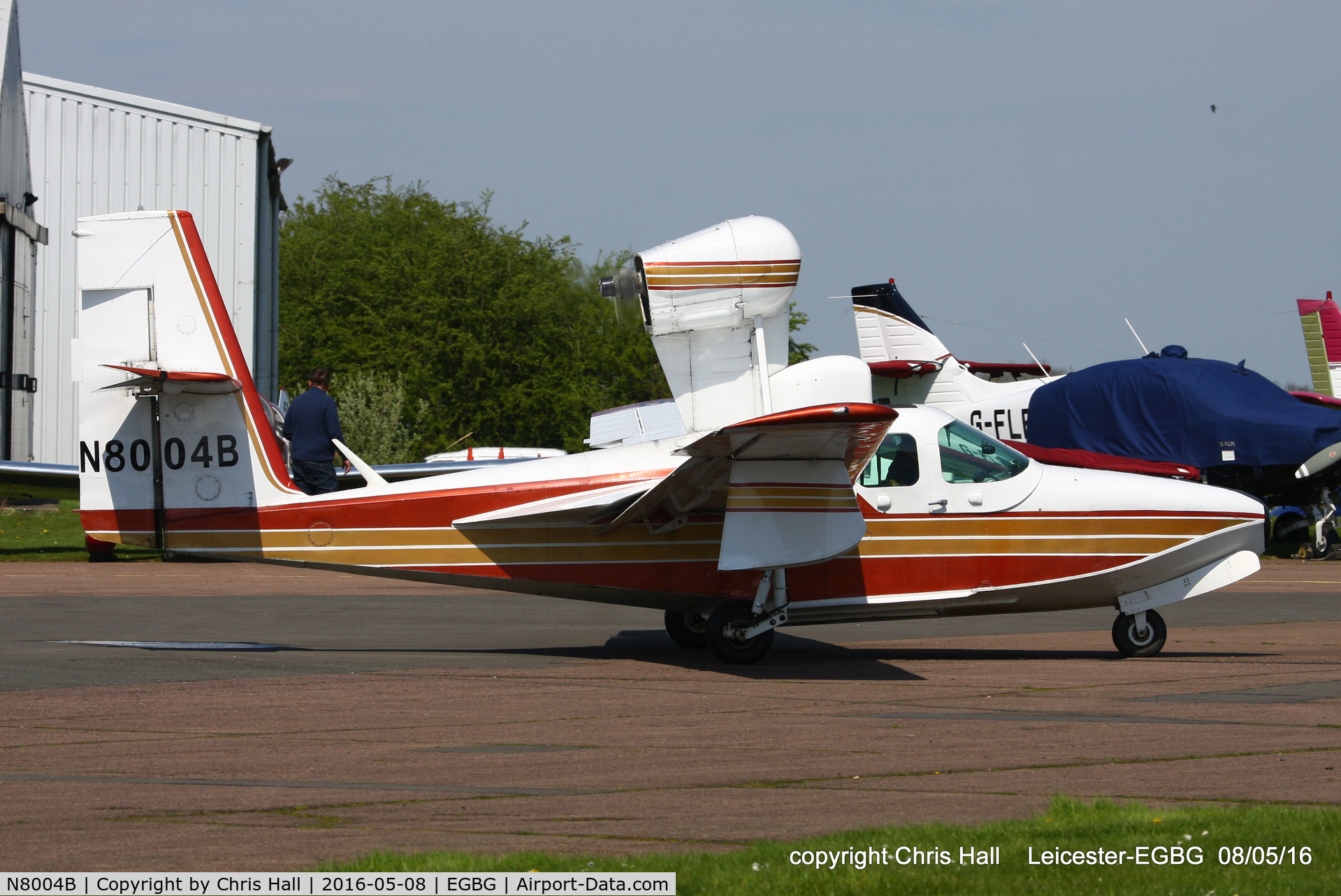 N8004B, 1980 Consolidated Aeronautics Inc. Lake LA-4-200 C/N 1022, Royal Aero Club air race at Leicester