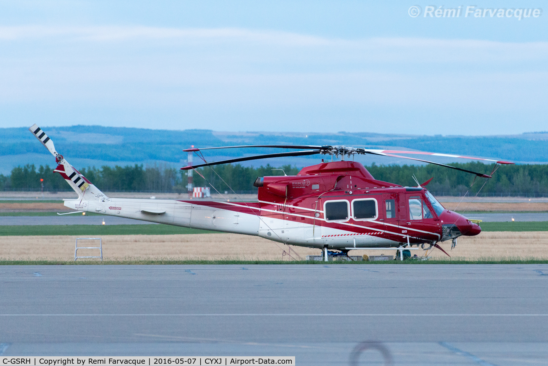 C-GSRH, Bell 212 C/N 30895, Parked on apron in front of main terminal building.