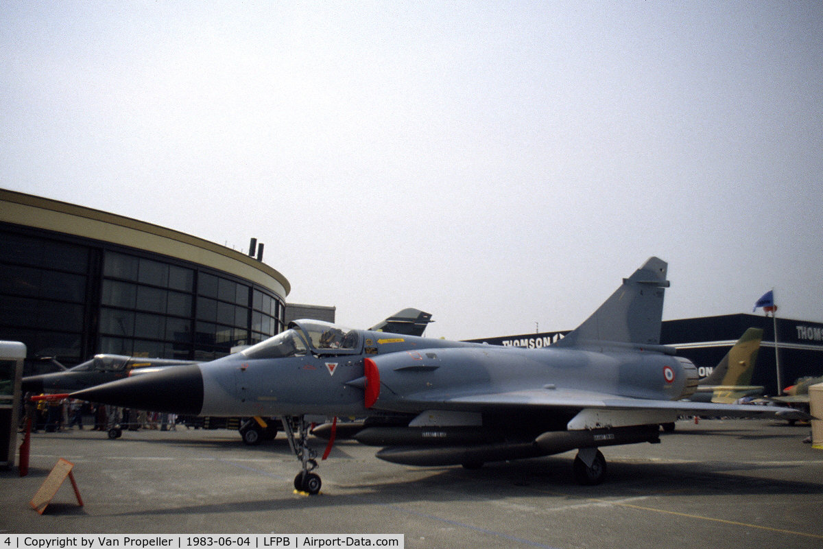 4, 1983 Dassault Mirage 2000C C/N 4, Dassault Mirage 2000C of the French Air Force at Le Bourget 1983