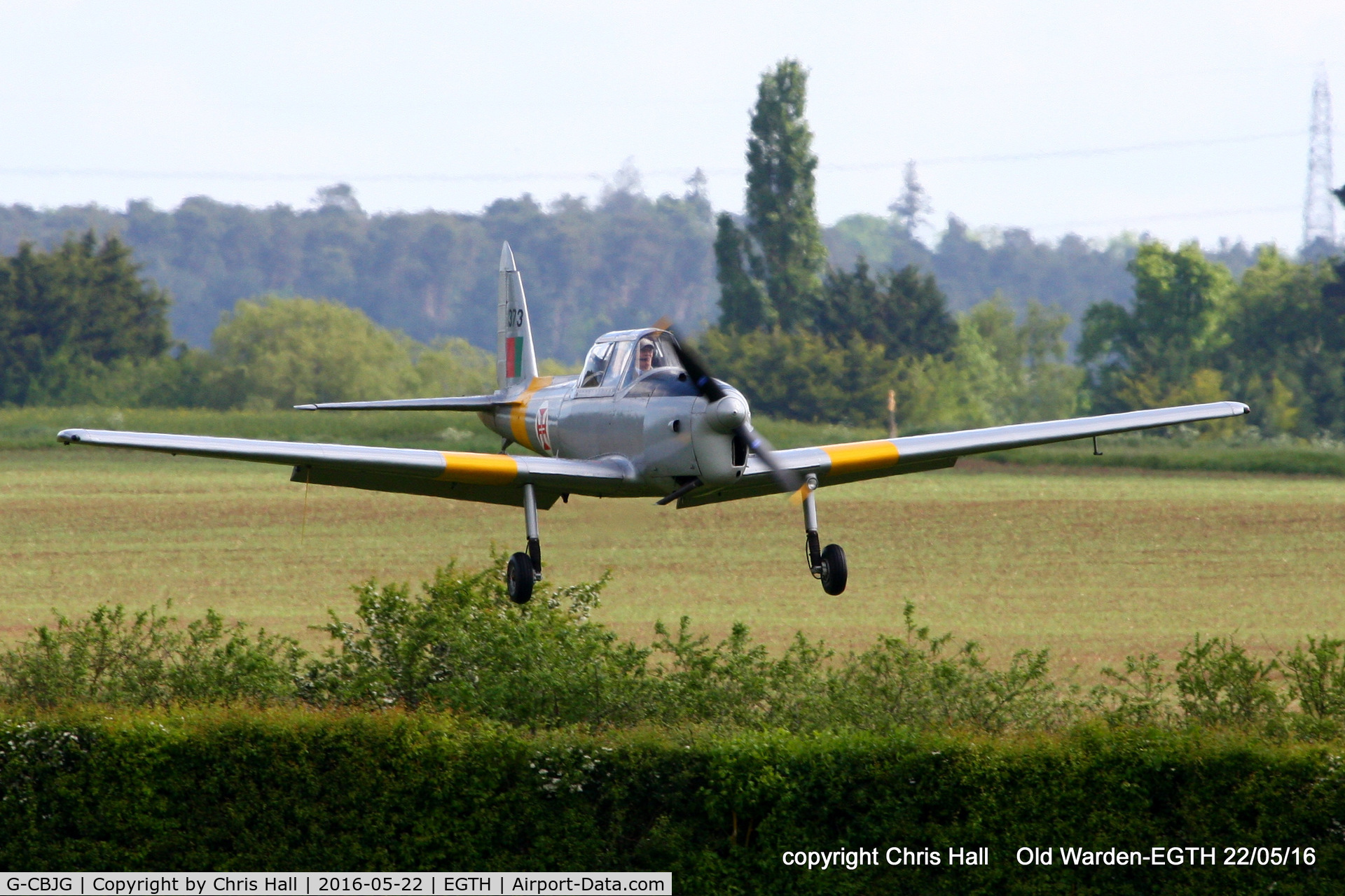 G-CBJG, 1961 OGMA DHC-1 Chipmunk T.20 C/N OGMA-63, 70th Anniversary of the first flight of the de Havilland Chipmunk Fly-In at Old Warden