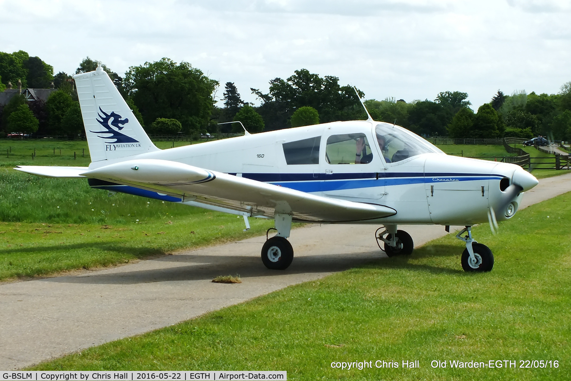 G-BSLM, 1962 Piper PA-28-160 Cherokee Cherokee C/N 28-308, 70th Anniversary of the first flight of the de Havilland Chipmunk Fly-In at Old Warden