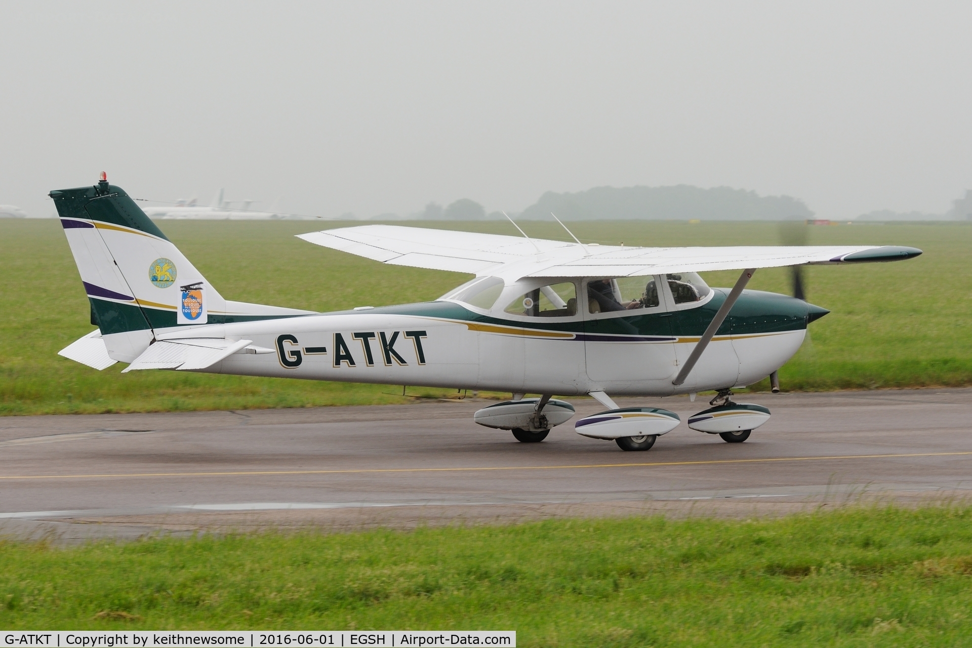 G-ATKT, 1965 Reims F172G Skyhawk C/N 0206, Return Visitor.