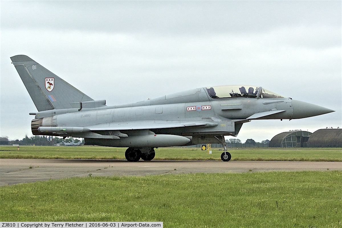 ZJ810, Eurofighter EF-2000 Typhoon T1 C/N 0033/BT011, At RAF Coningsby