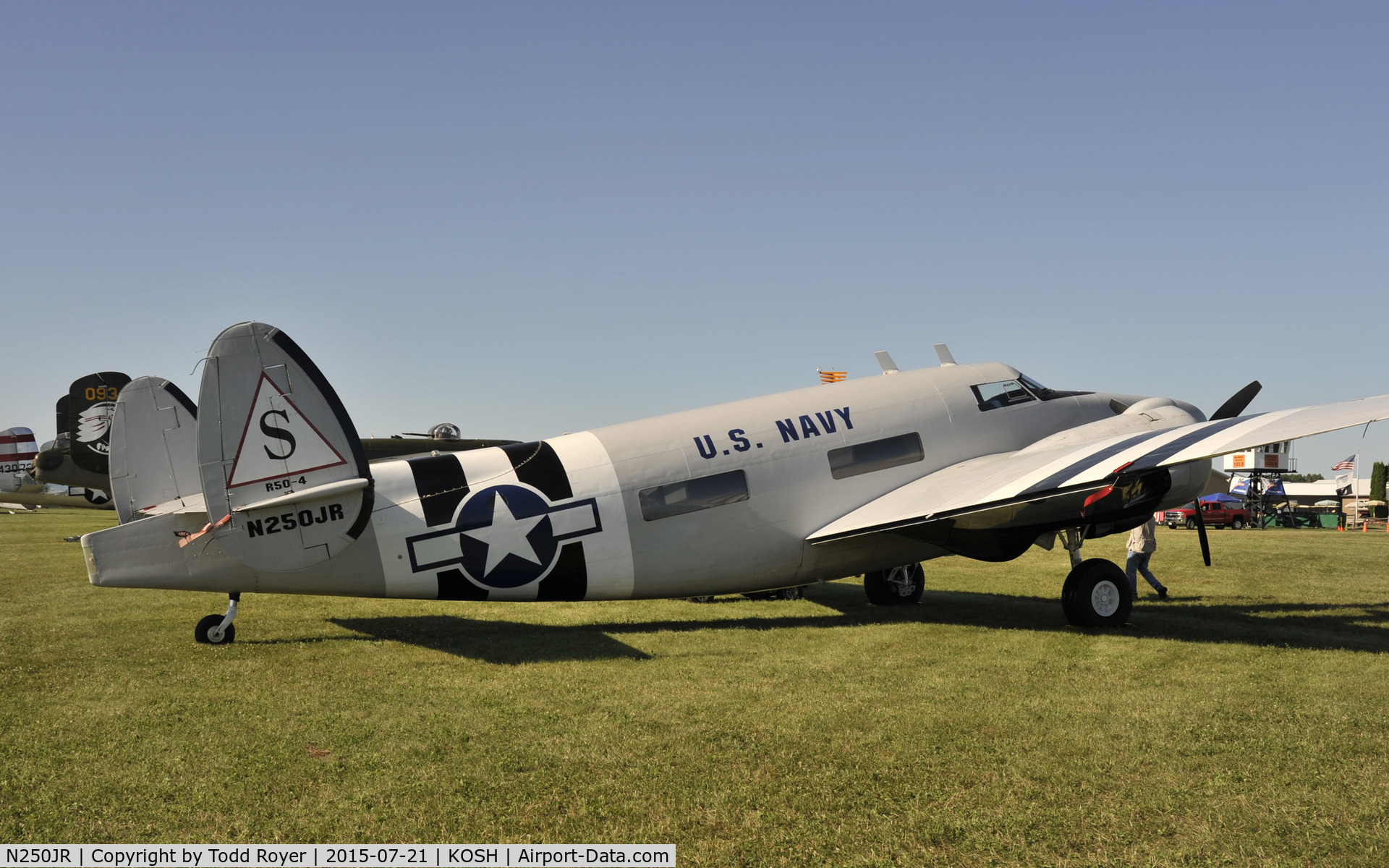 N250JR, 1942 Howard Aero Howard 250 (Lockheed C-60A Lodestar) C/N 2232 (18-2232), Airventure 2015