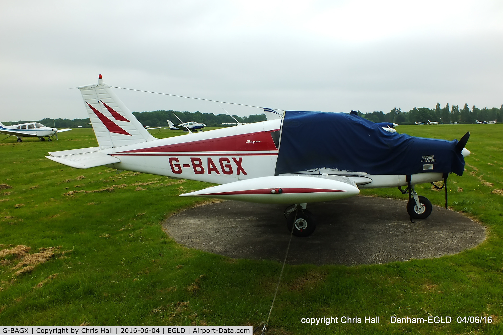 G-BAGX, 1967 Piper PA-28-140 Cherokee C/N 28-23633, at Denham