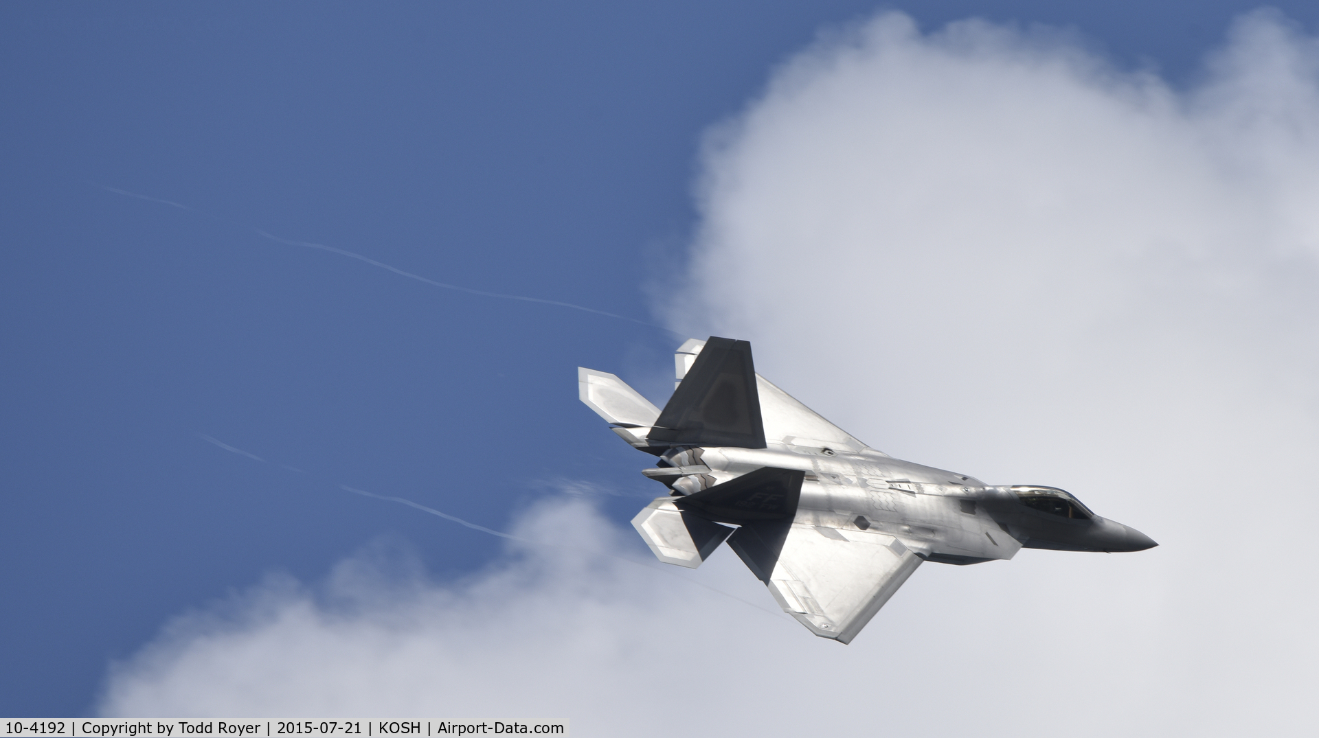 10-4192, 2010 Lockheed Martin F-22A Raptor C/N 4192, Airventure 2015