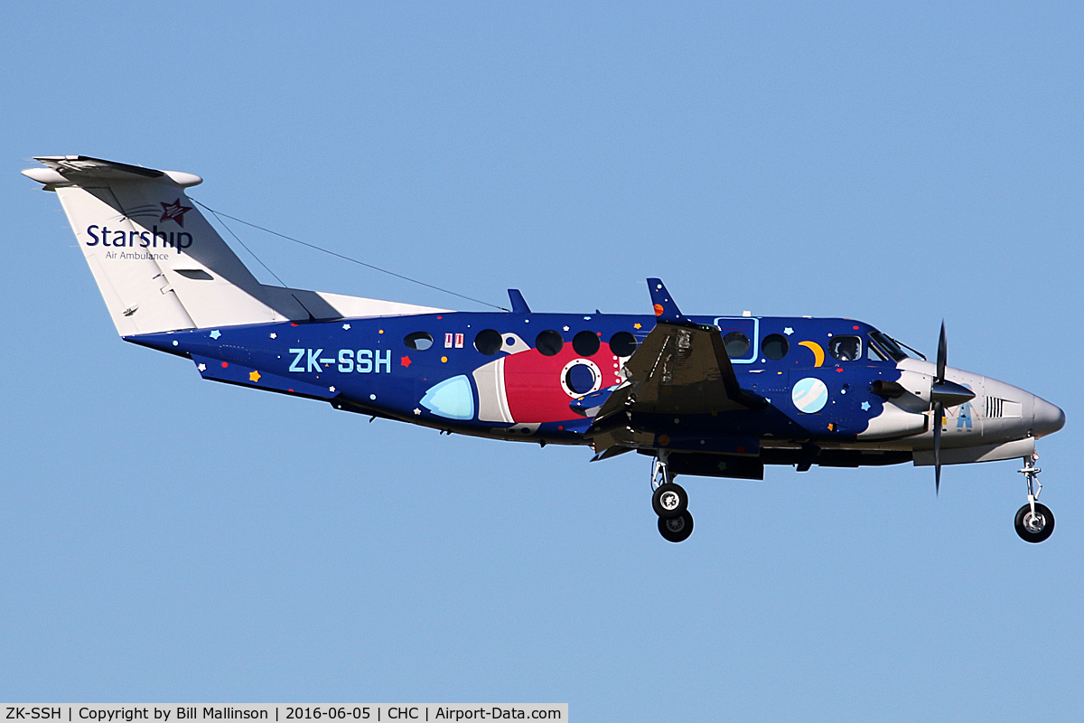 ZK-SSH, Beechcraft 350 Super King Air C/N FL-328, Air ambulance
