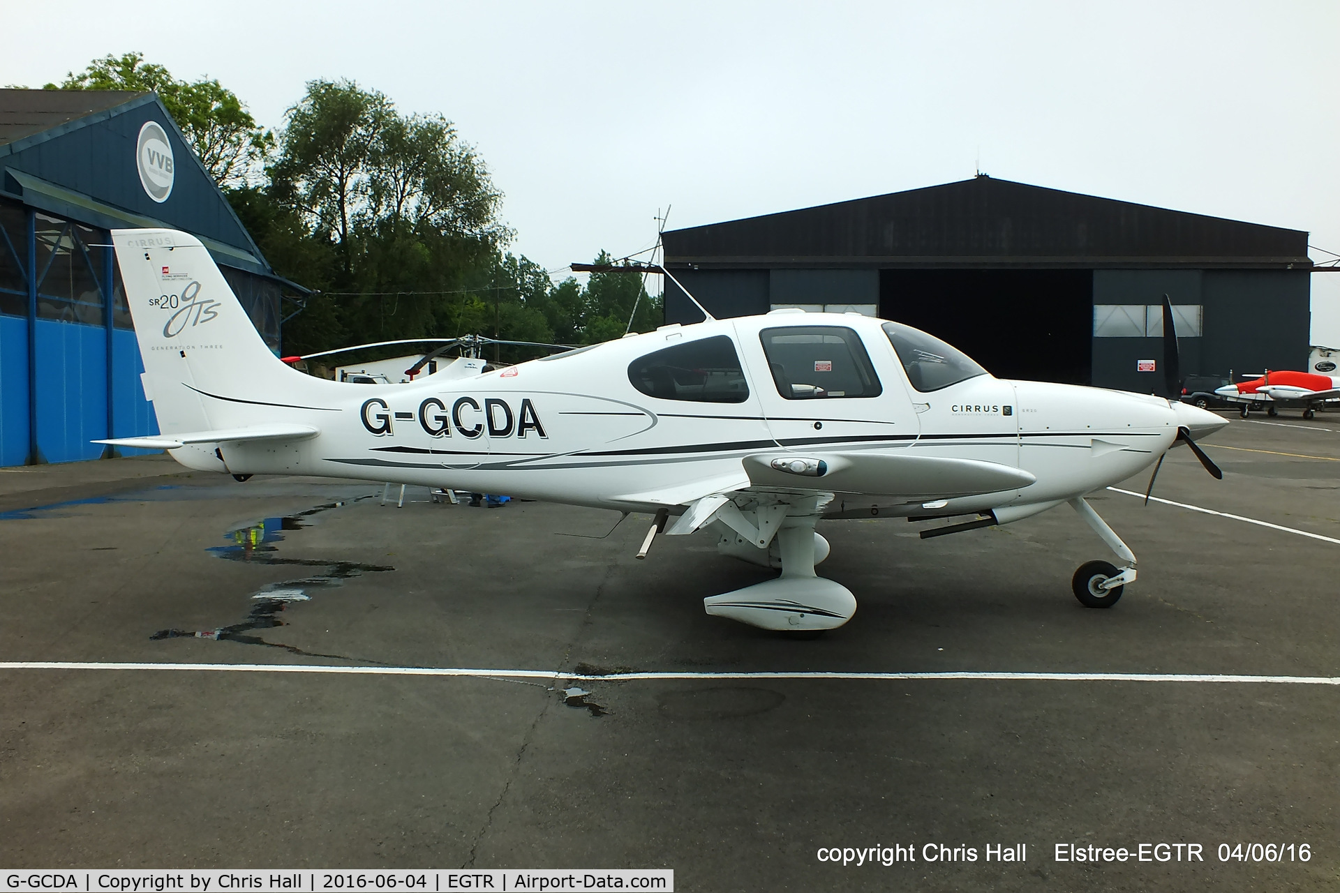 G-GCDA, 2008 Cirrus SR20 G3 GTS C/N 1962, at Elstree