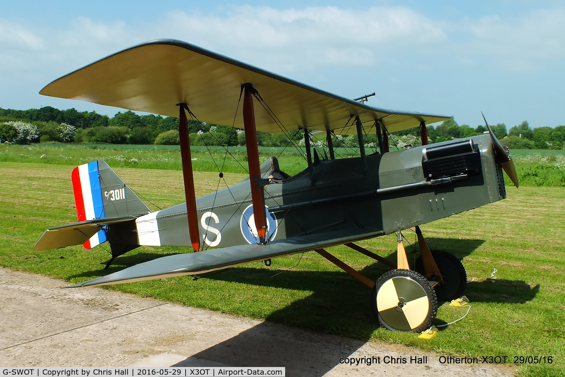 G-SWOT, 1990 Currie Super Wot (SE-5A Replica) C/N PFA 3011, at Otherton