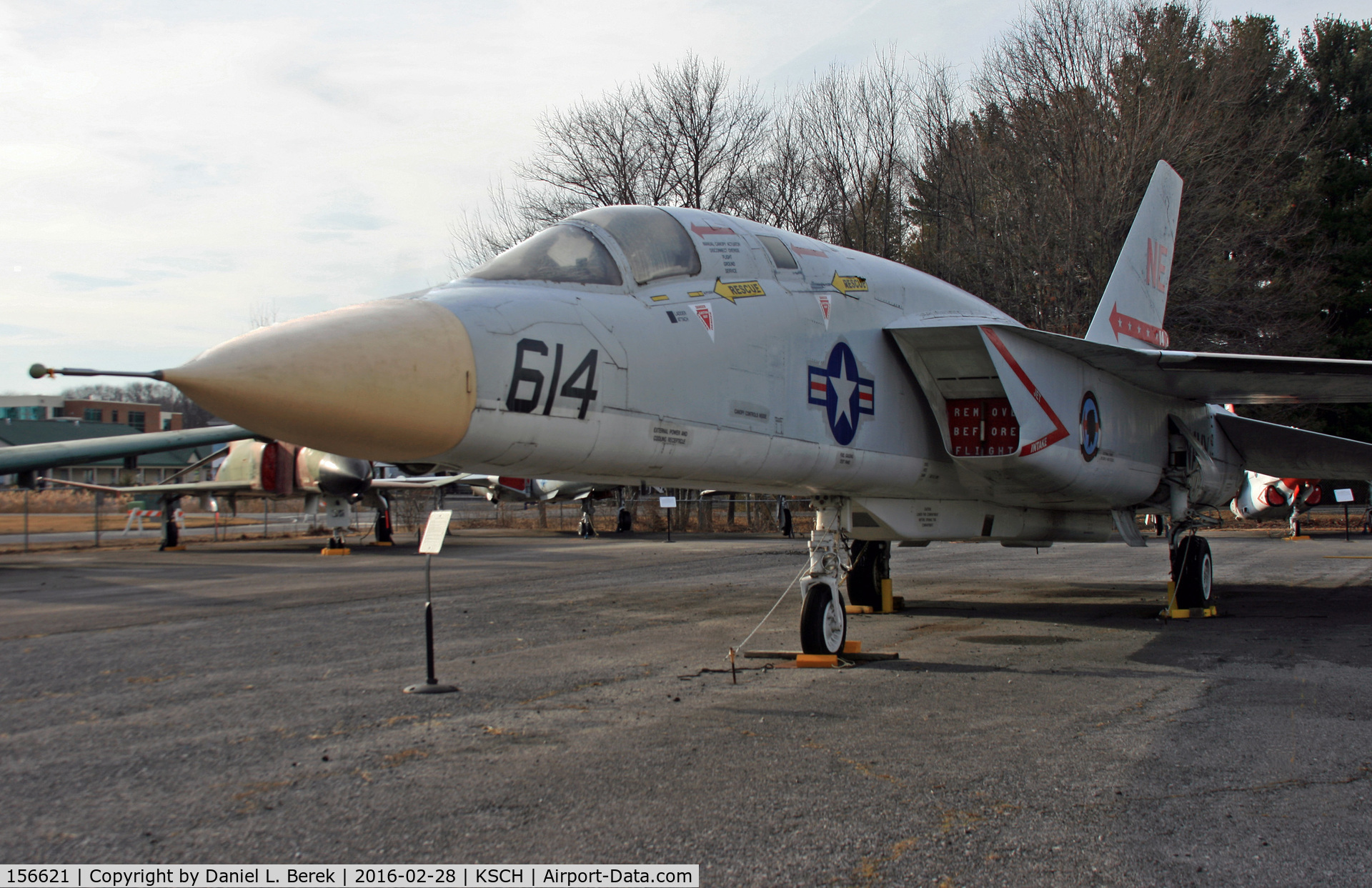 156621, North American RA-5C Vigilante C/N NR316-14, Formerly aboard the USS Intrepid, this aircraft now resides at the Empire State Aerosciences Museum.