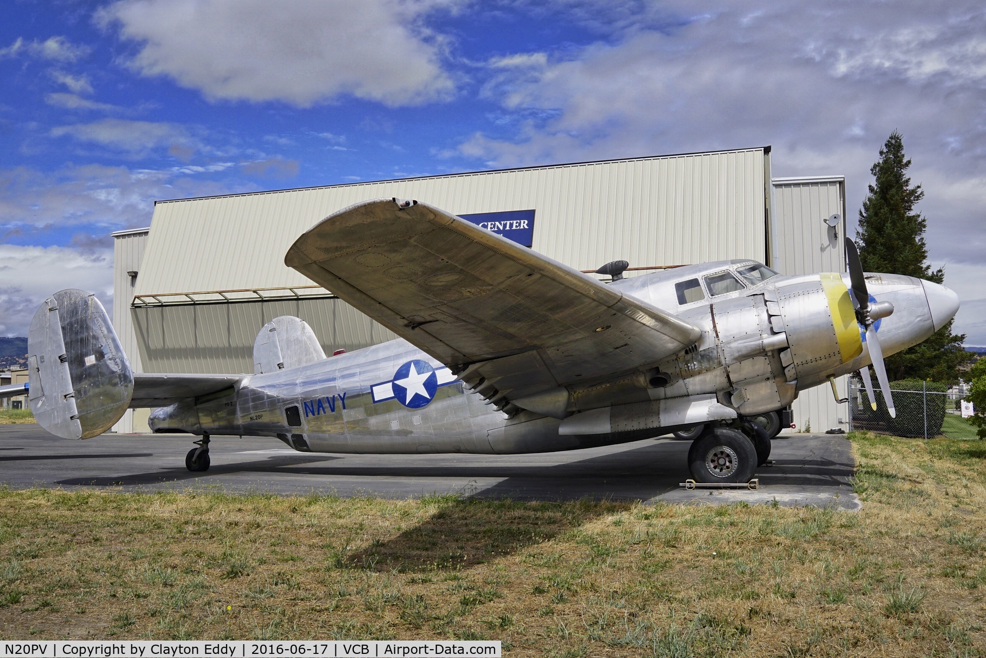 N20PV, 1944 Lockheed PV-2 Harpoon C/N 15-1490, N20PV parked at Nut Tree Airport. 2016.