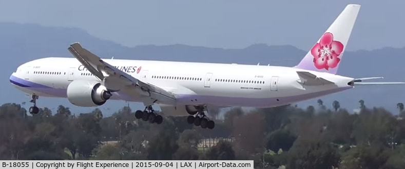 B-18055, 2014 Boeing 777-36N/ER C/N 41823, landing @LAX on runway 24L