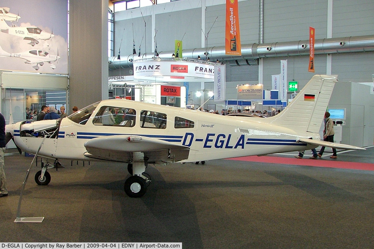 D-EGLA, 2005 Piper PA-28-161 Warrior III C/N 2842251, Piper PA-28-161 Warrior III [2842251] Friedrichshafen~D 04/04/2009