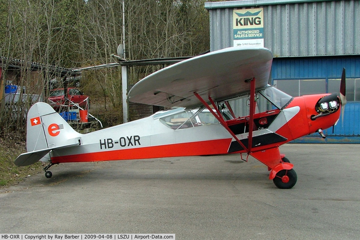 HB-OXR, 1944 Piper L-4J Grasshopper (J3C-65D) C/N 12611, Piper L-4J Grasshopper [12611] Buttwill~HB 08/04/2009