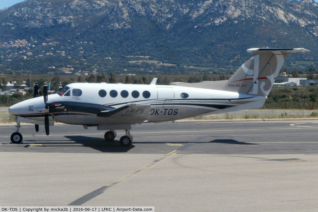 OK-TOS, 2003 Raytheon B200 King Air C/N BB-1825, Parked with new colours