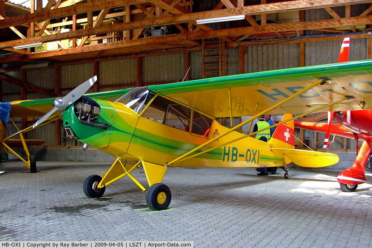 HB-OXI, 1944 Piper L-4J Grasshopper (J3C-65D) C/N 12896, Piper L-4J Grasshopper [12896] Lommis~HB 05/04/2009