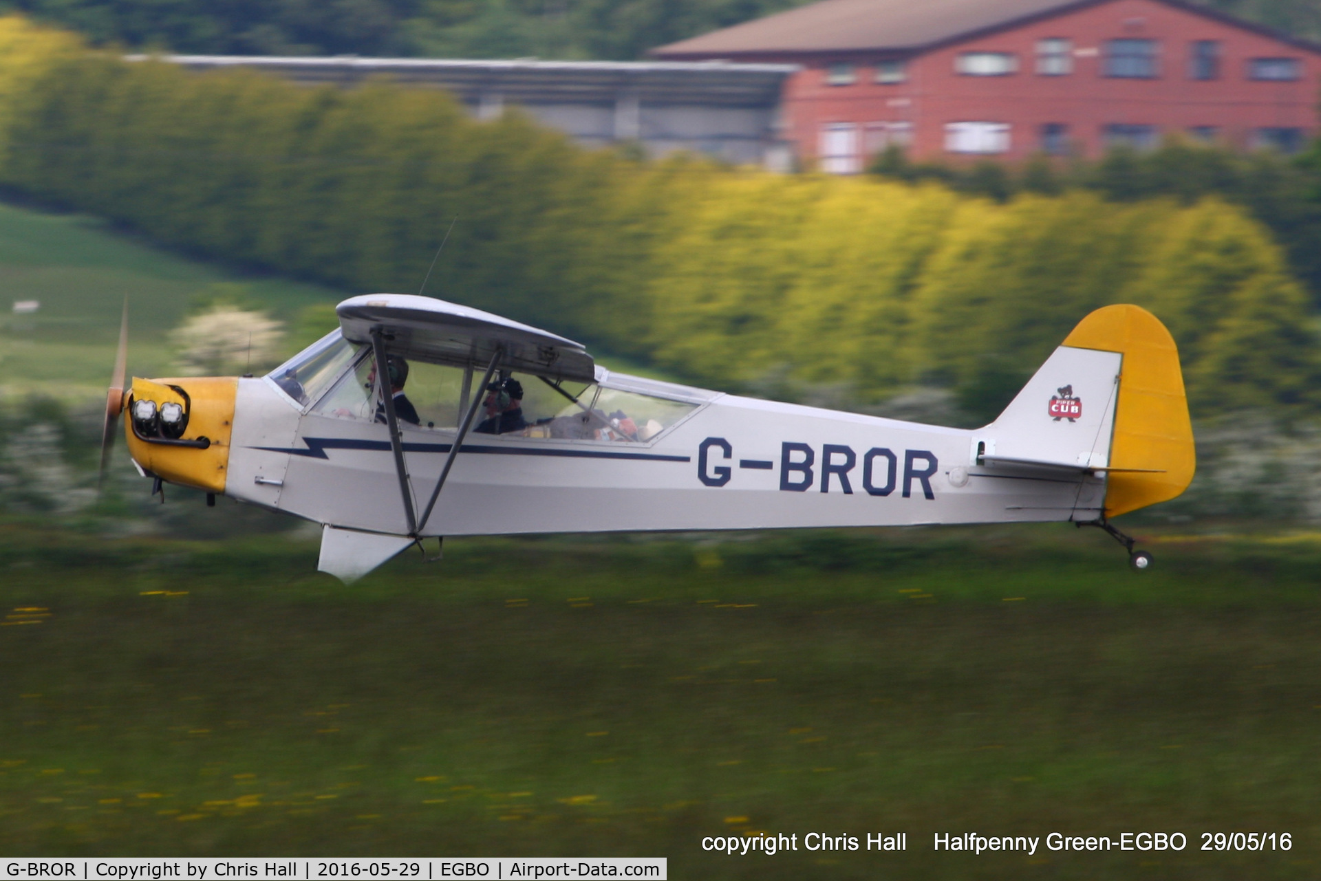 G-BROR, 1943 Piper L-4H Grasshopper (J3C-65D) C/N 10885, at Halfpenny Green