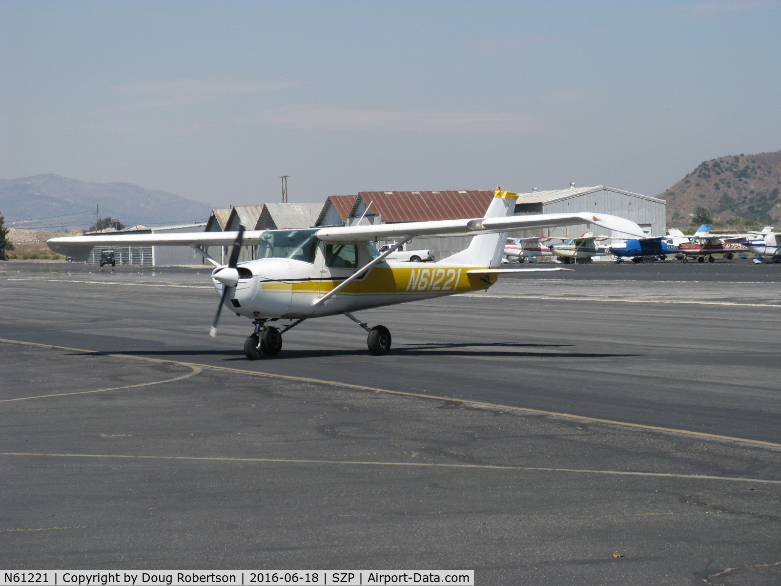 N61221, 1969 Cessna 150J C/N 15070896, 1969 Cessna 150J, Continental O-200 100 Hp, taxi off the active