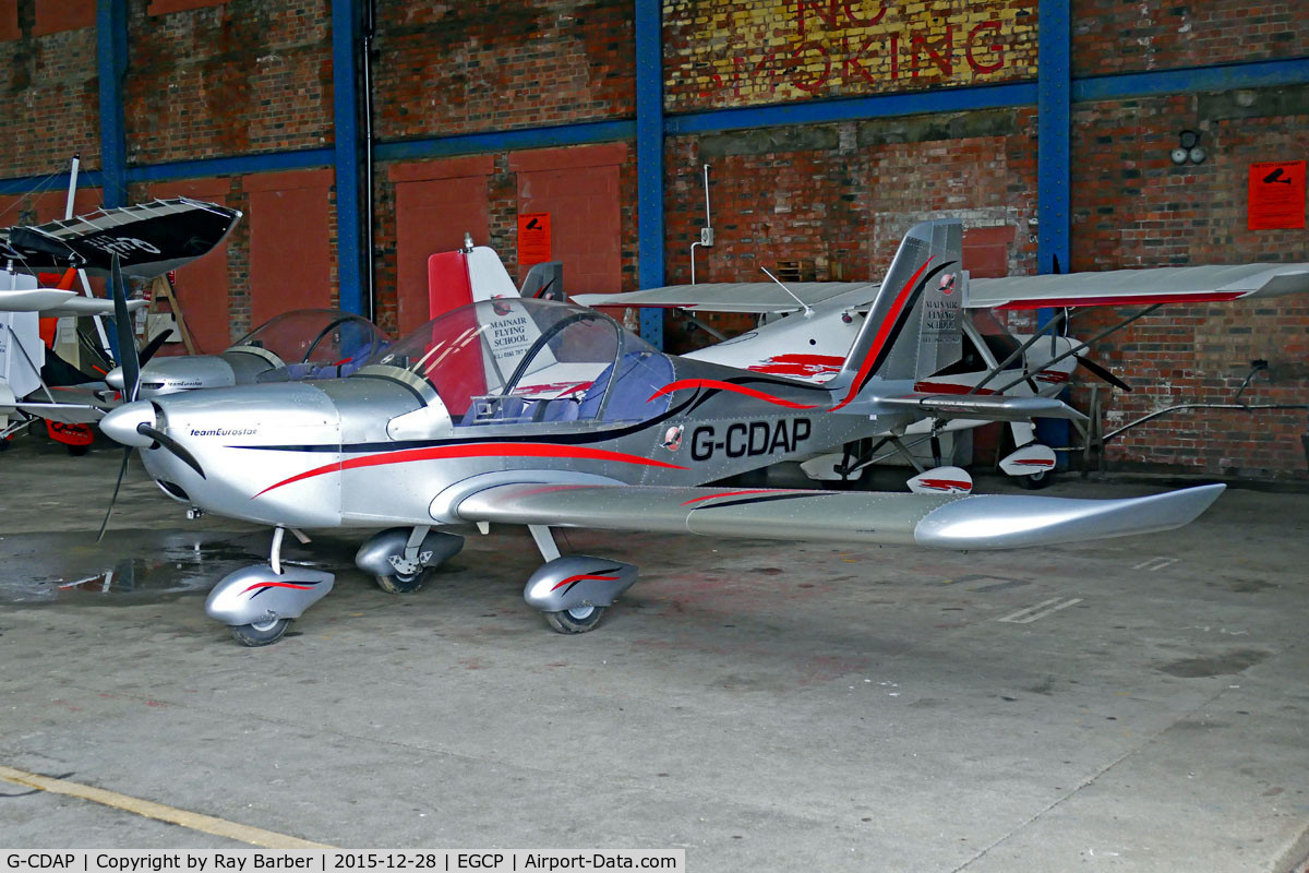 G-CDAP, 2004 Aerotechnik EV-97 TeamEurostar UK C/N 2114, Evektor EV-97 TeamEurostar [2004-2114] Manchester-Barton~G 28/12/2015