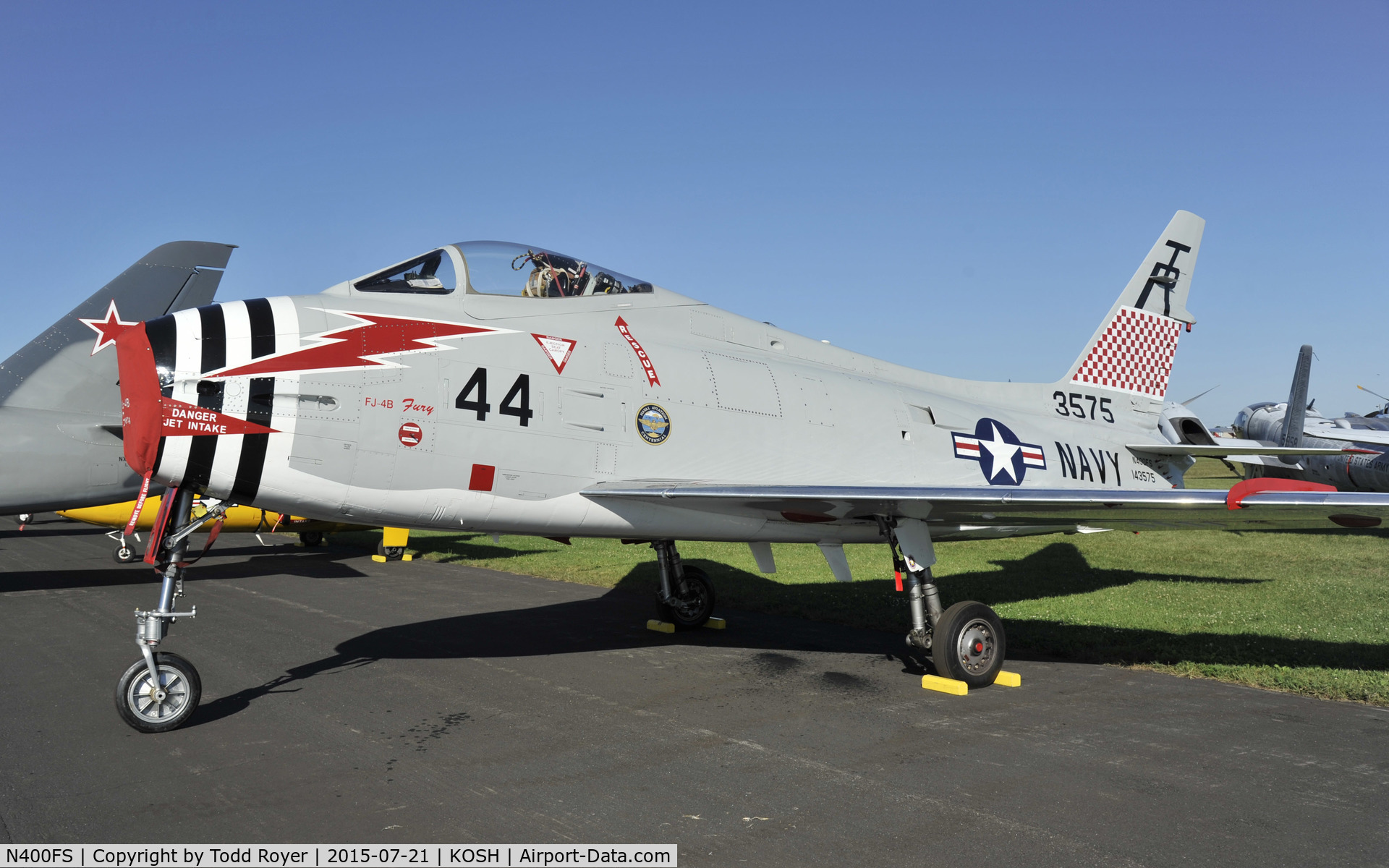 N400FS, 1958 North American AF-1E Fury C/N 244-83, Airventure 2015